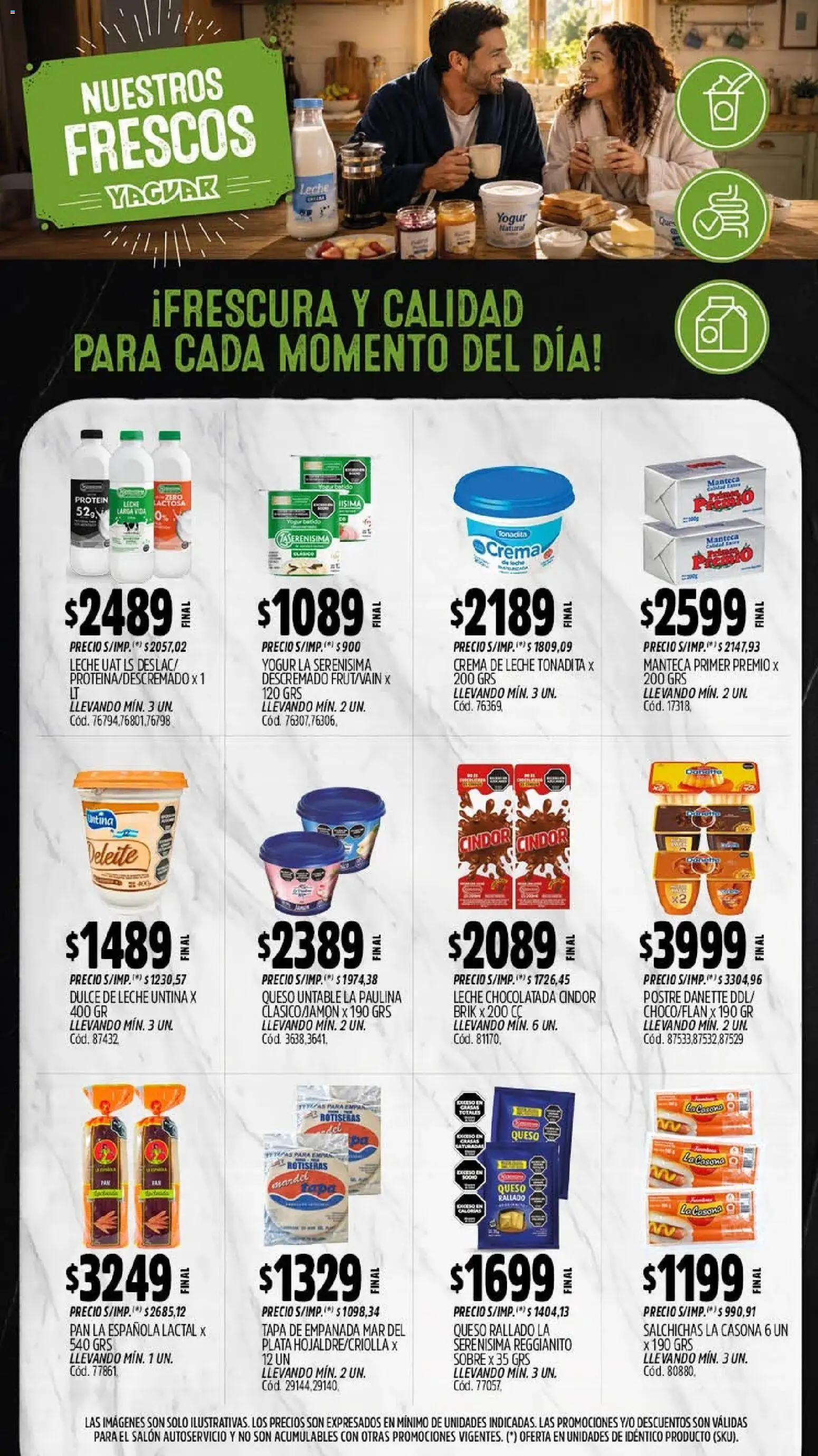 Yaguar - Oferta Semanal Mendoza │ válido desde el 21/09/2026 | Página: 9 | Productos: Queso rallado, Leche, Postre, Crema