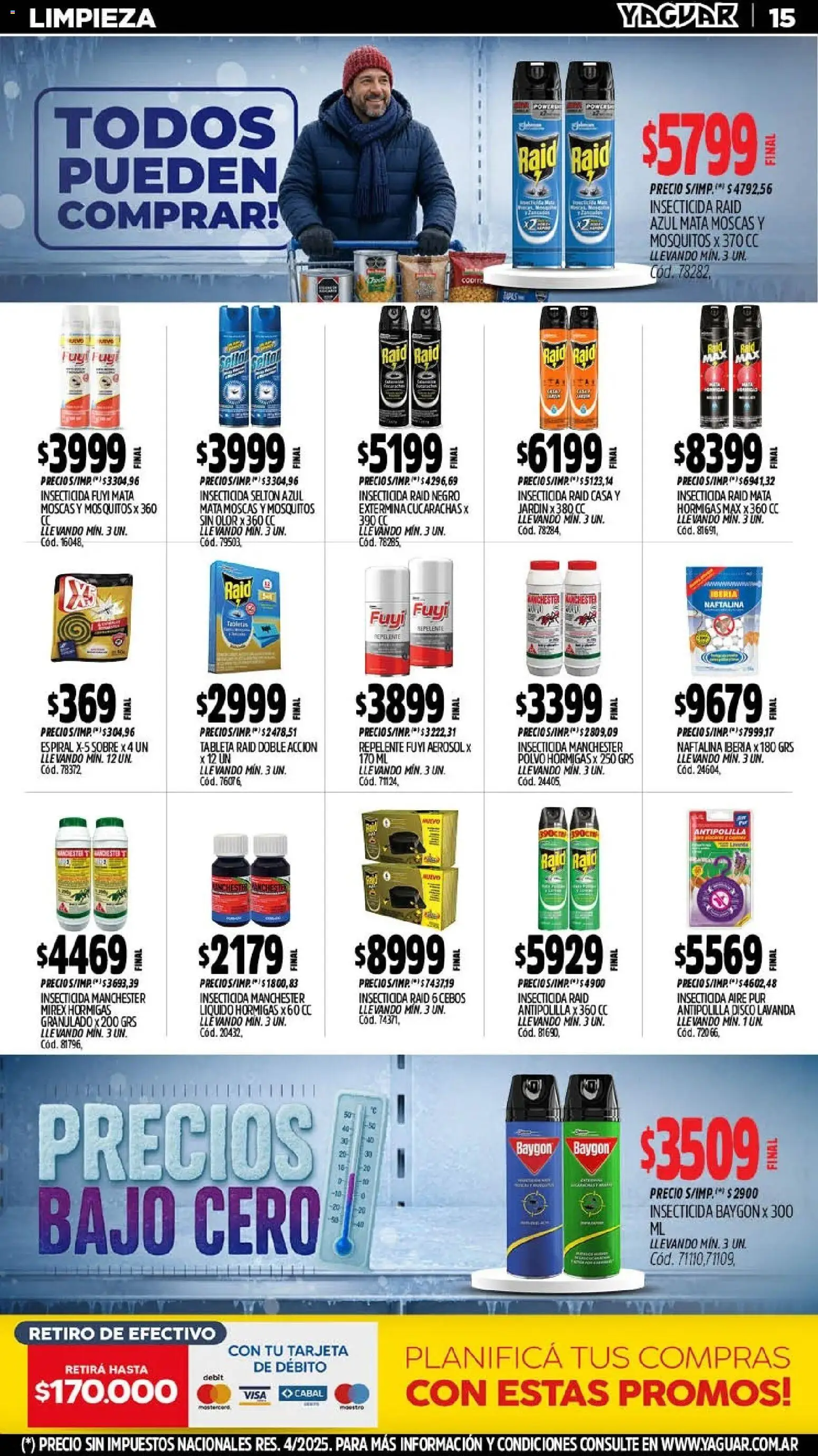 Yaguar - Oferta Semanal Córdoba │ válido desde el 27/07/2026 | Página: 17 | Productos: Tableta, Insecticida, Sobre, Polvo