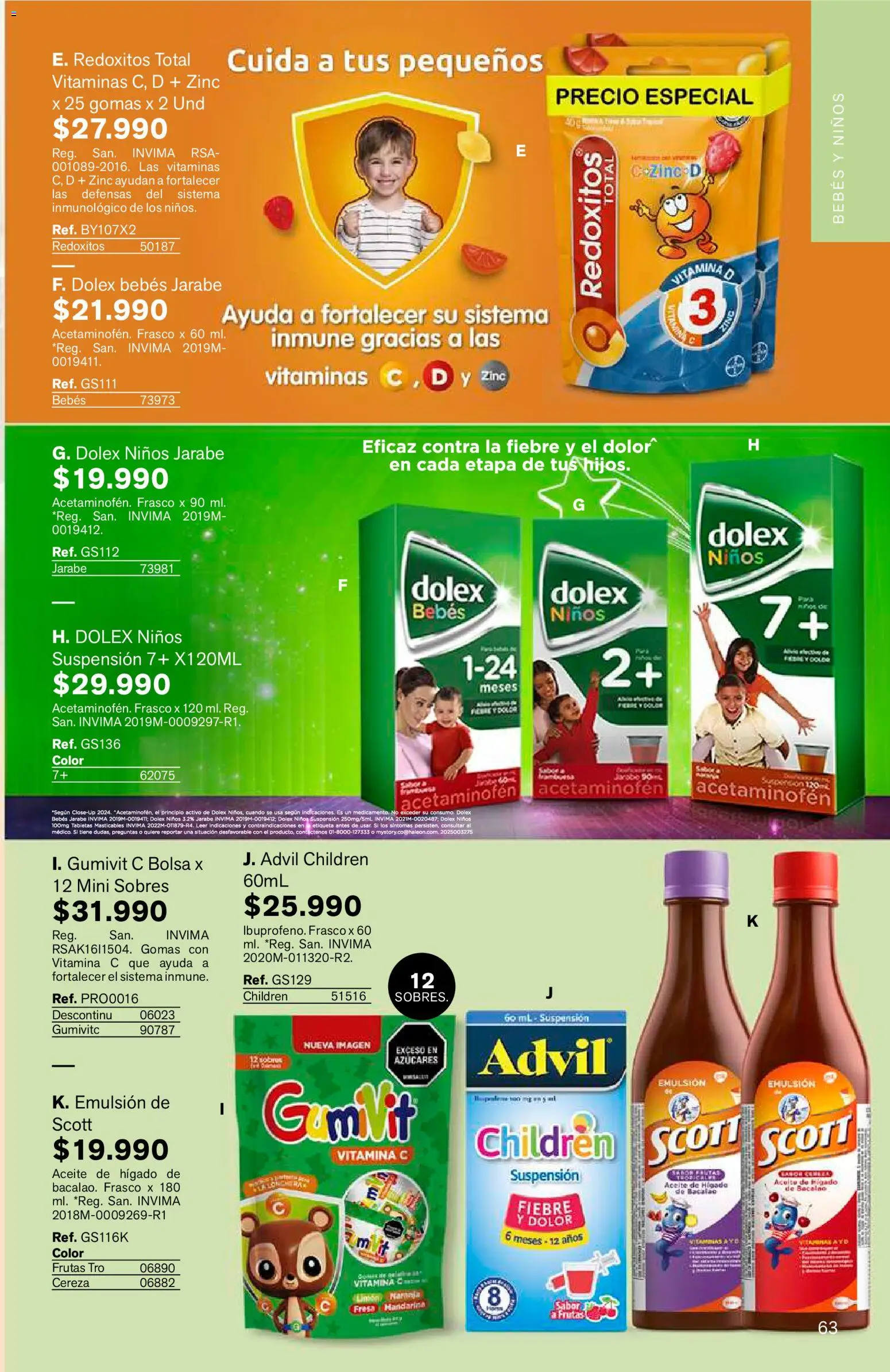 Leonisa revista - valida desde el 15/07/2026 | Página: 63 | Productos: Frasco, Fresa, Vitaminas, Aceite