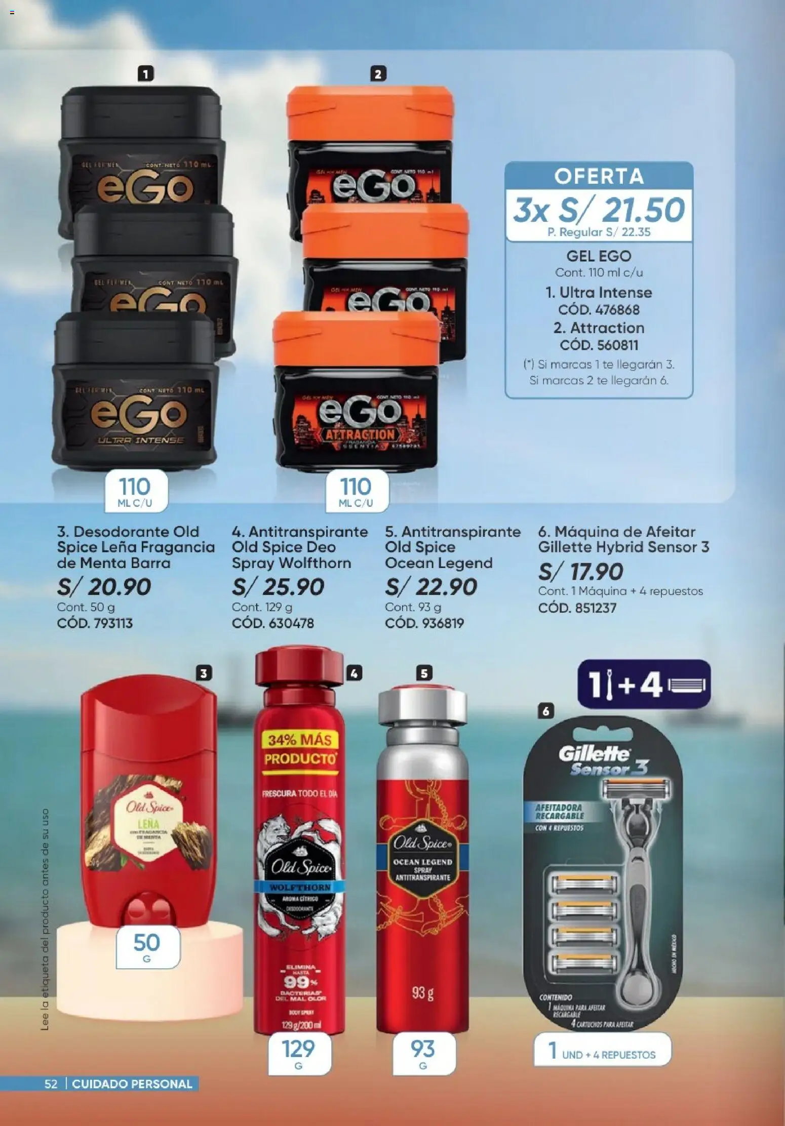 Catálogo Azzorti válido desde 20/09/2026 | Página: 52 | Productos: Leña, LEGO, Maquina de afeitar, Fragancia