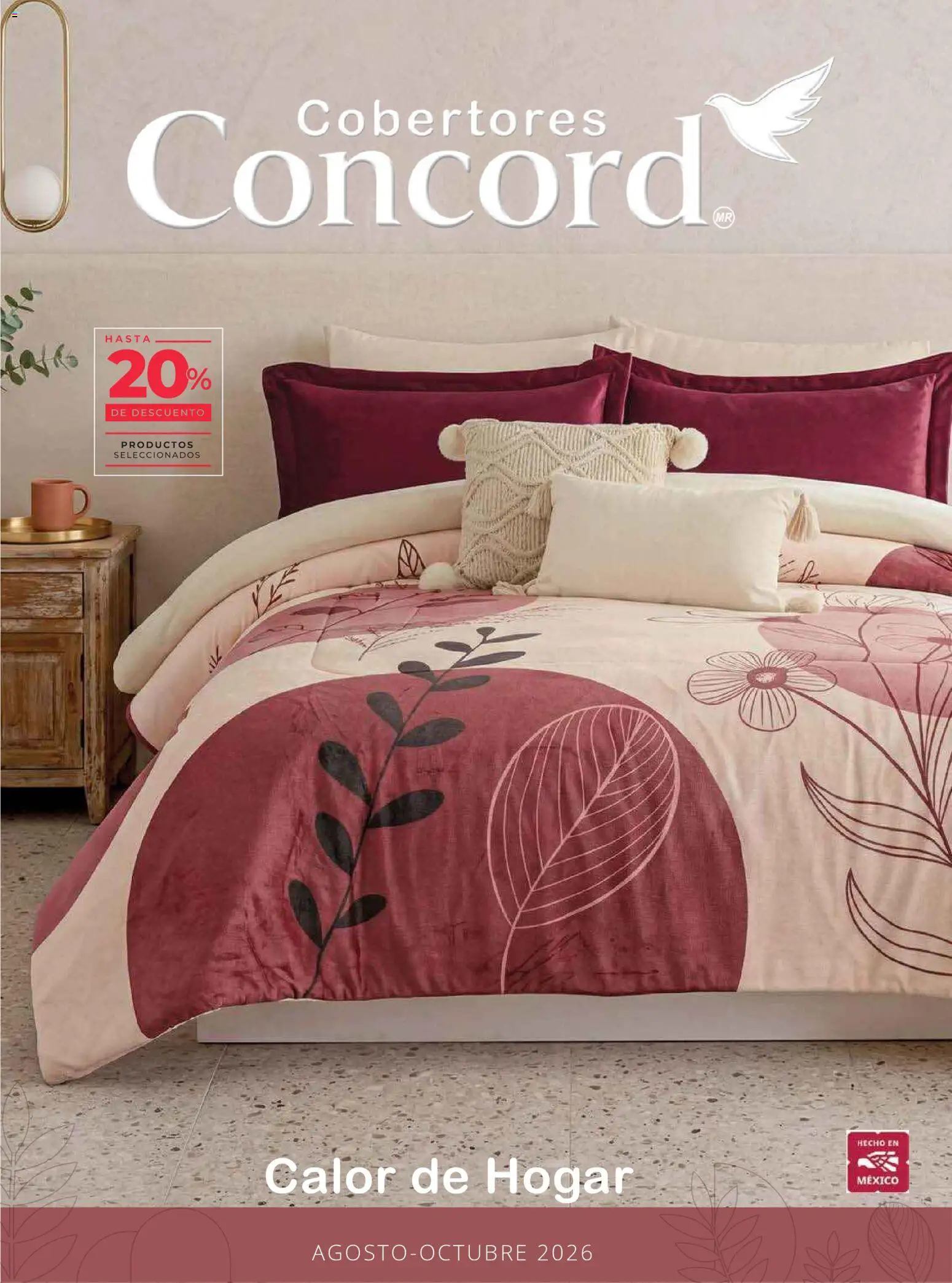 Nuevas ofertas de Colchas Concord válidas en toda la República Mexicana desde el 01/08/2026. ¡Encuentra las mejores ofertas en Colchas Concord catálogo Colección Cobertor! | Página: 1