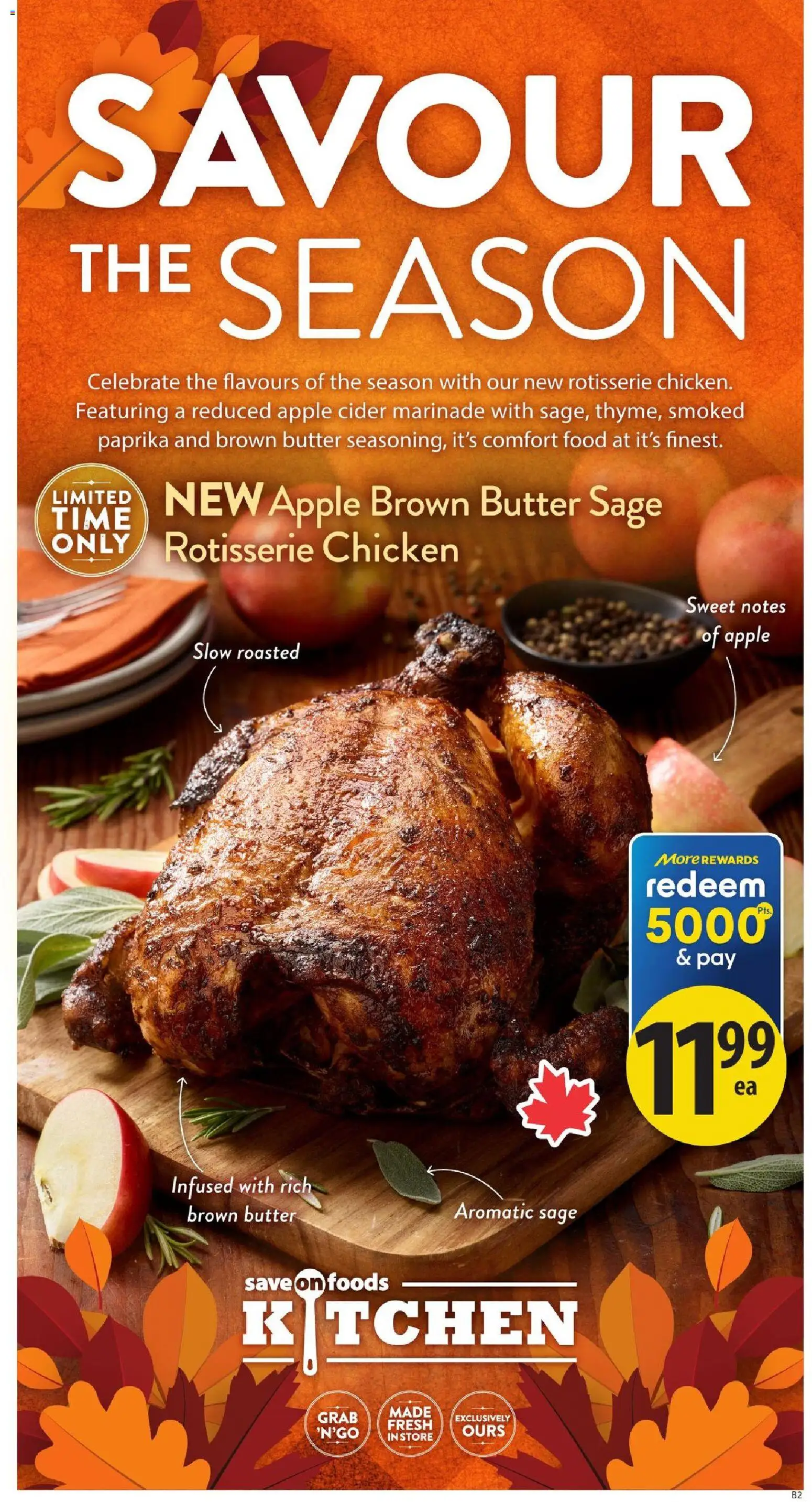 Save on foods flyer valid from Sep 17, 2026 | Page: 13 | Products: Food, Cider, Butter, Chicken