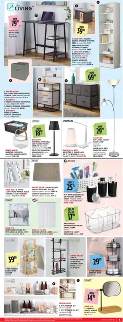 Preview of Canadian Tire flyer - Back To Class from shop Canadian Tire valid from Aug 6, 2026 | Page: 6 | Products: Table lamp, Table, Shower, Basket