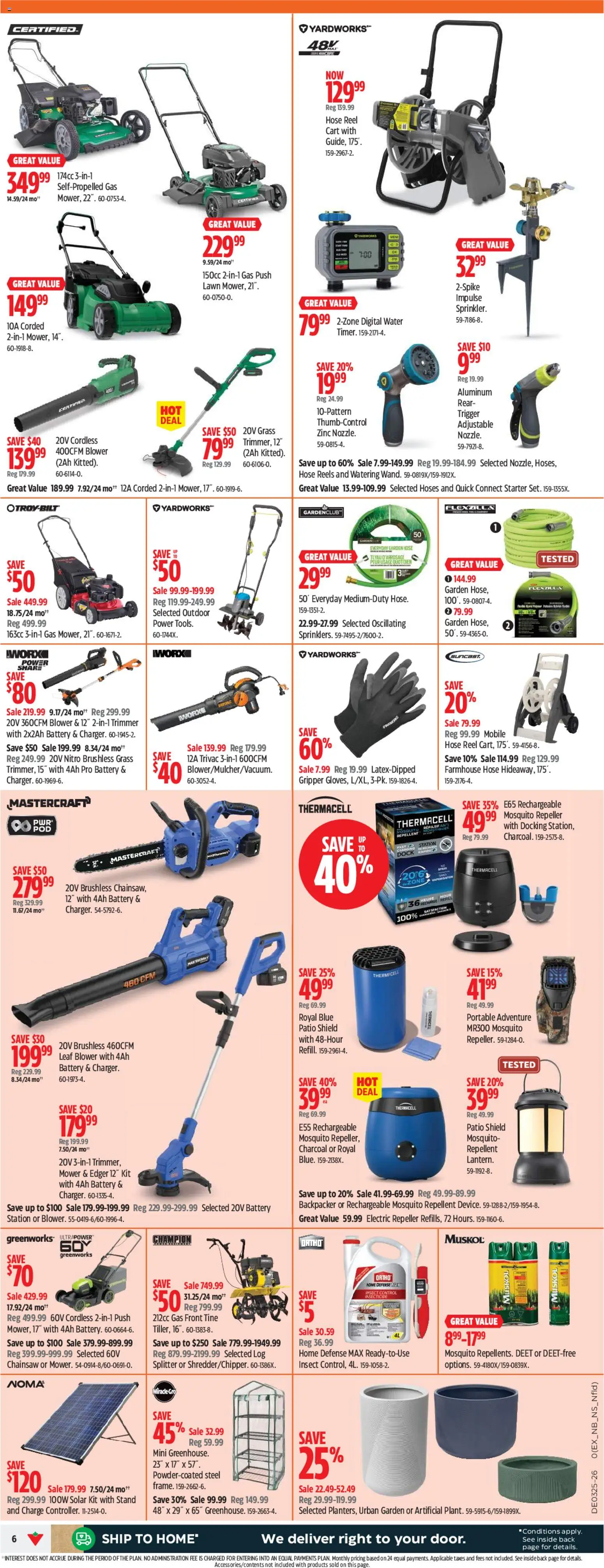 Canadian Tire flyer valid from 18.06.2026 | Page: 6 | Products: Mower, Battery