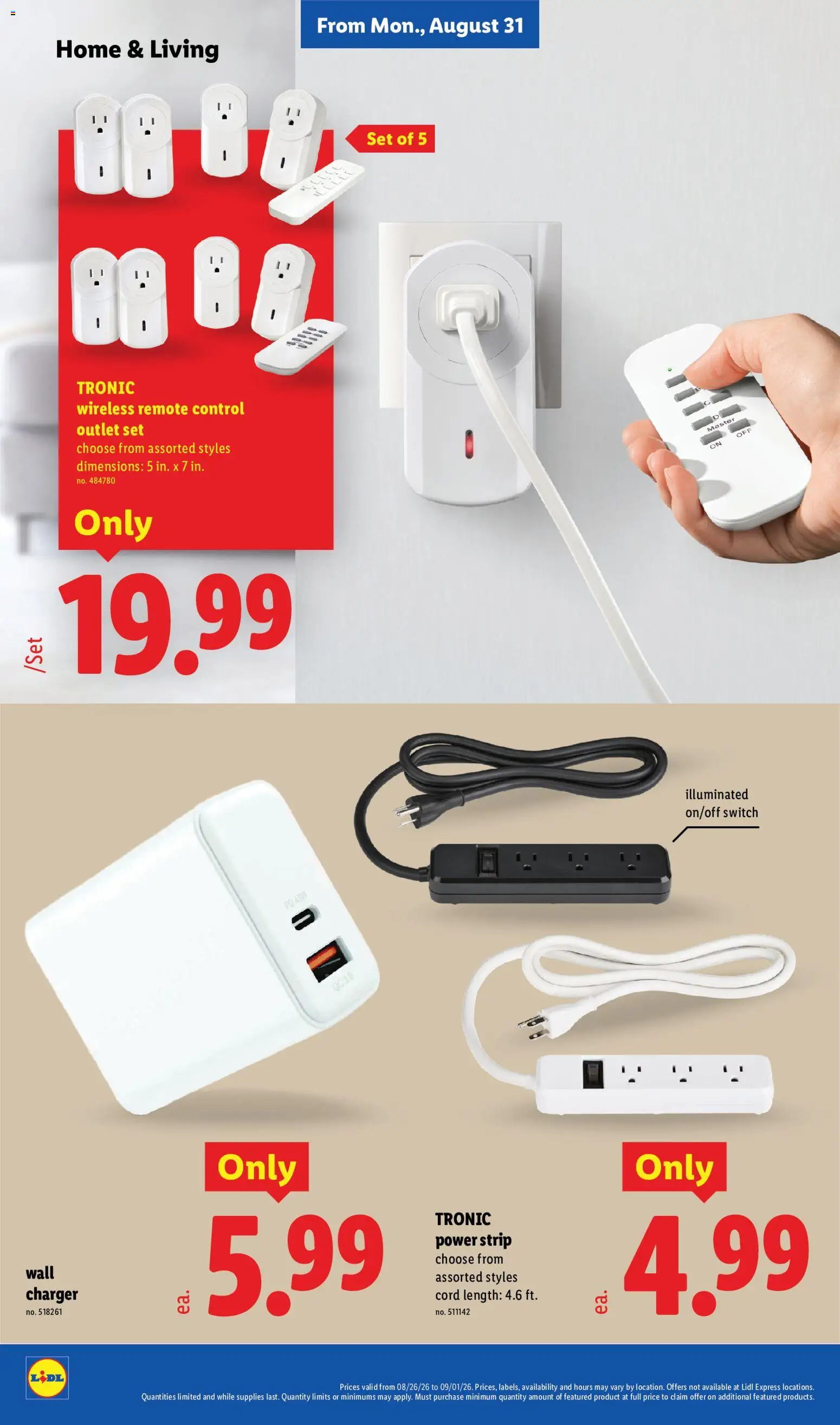 Lidl Weekly Ad - valid from 08/26/2026 | Page: 36 | Products: Switch, Charger