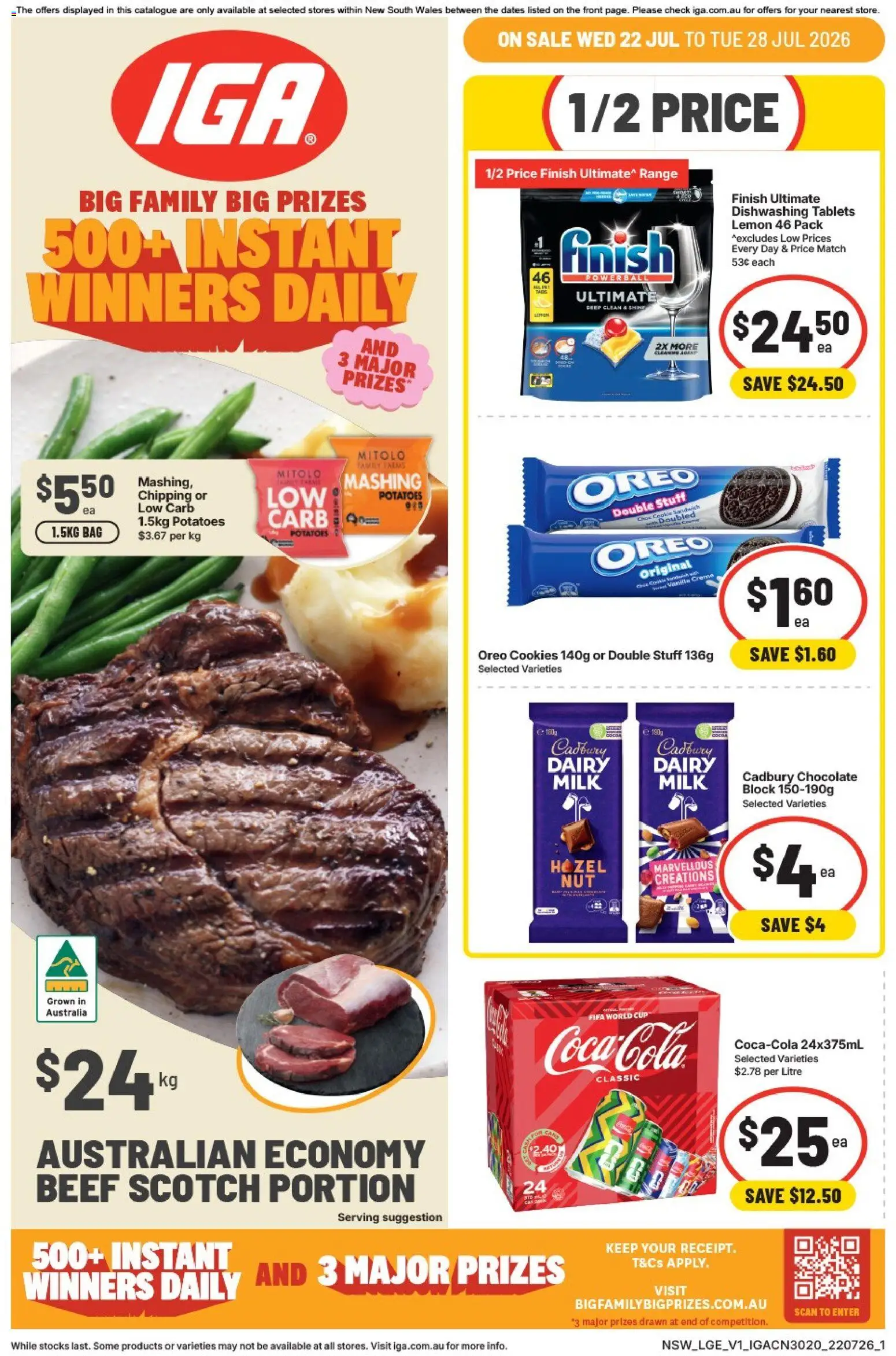 IGA catalogue - valid from 28/07/2026 | Page: 9 | Products: Dairy, Chocolate, Potatoes, Lemon
