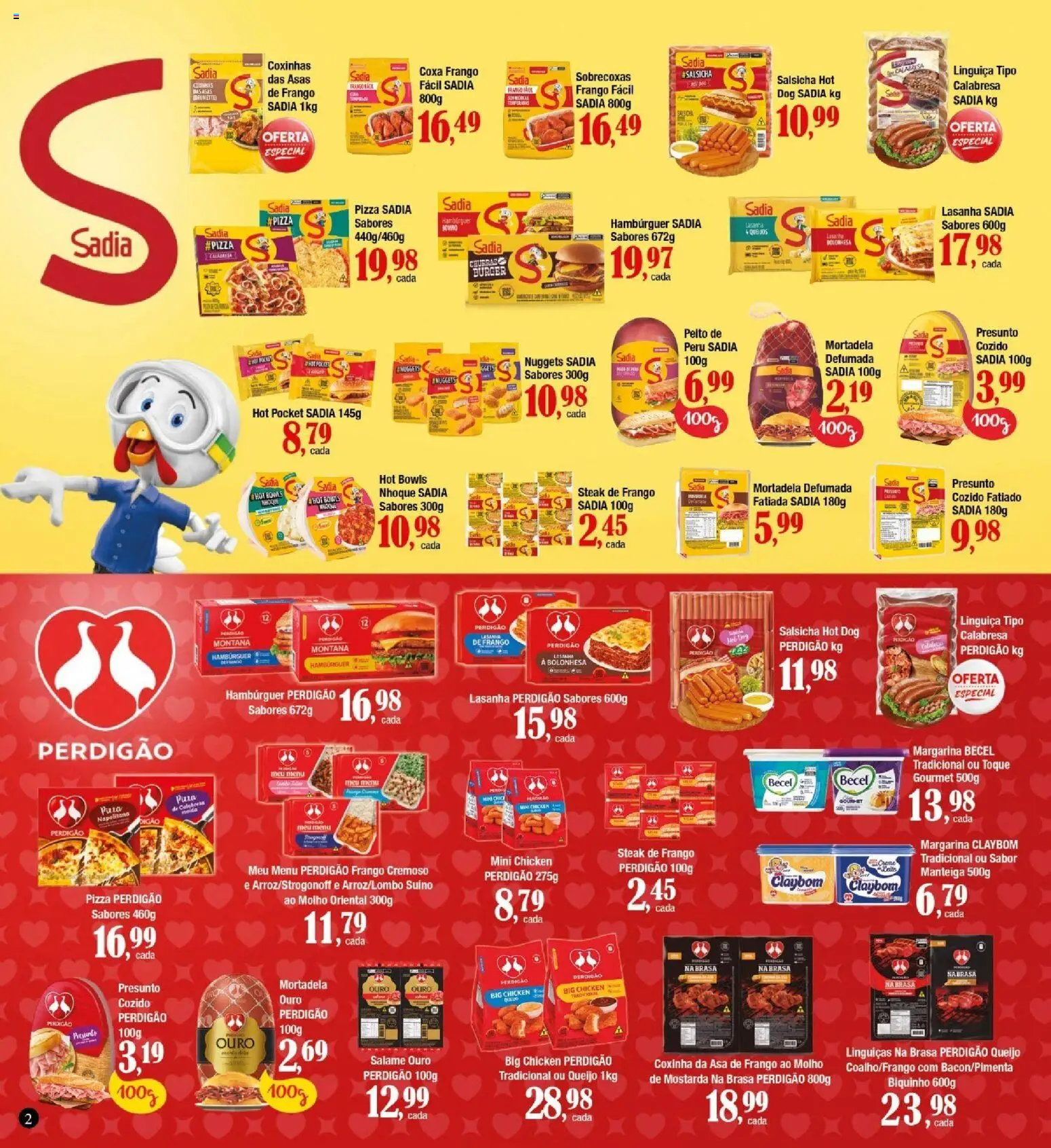 Supermercados Unidos Folheto - válido de 16.05.2026 | Página: 2 | Produtos: Queijo, Salame, Pizza, Chá