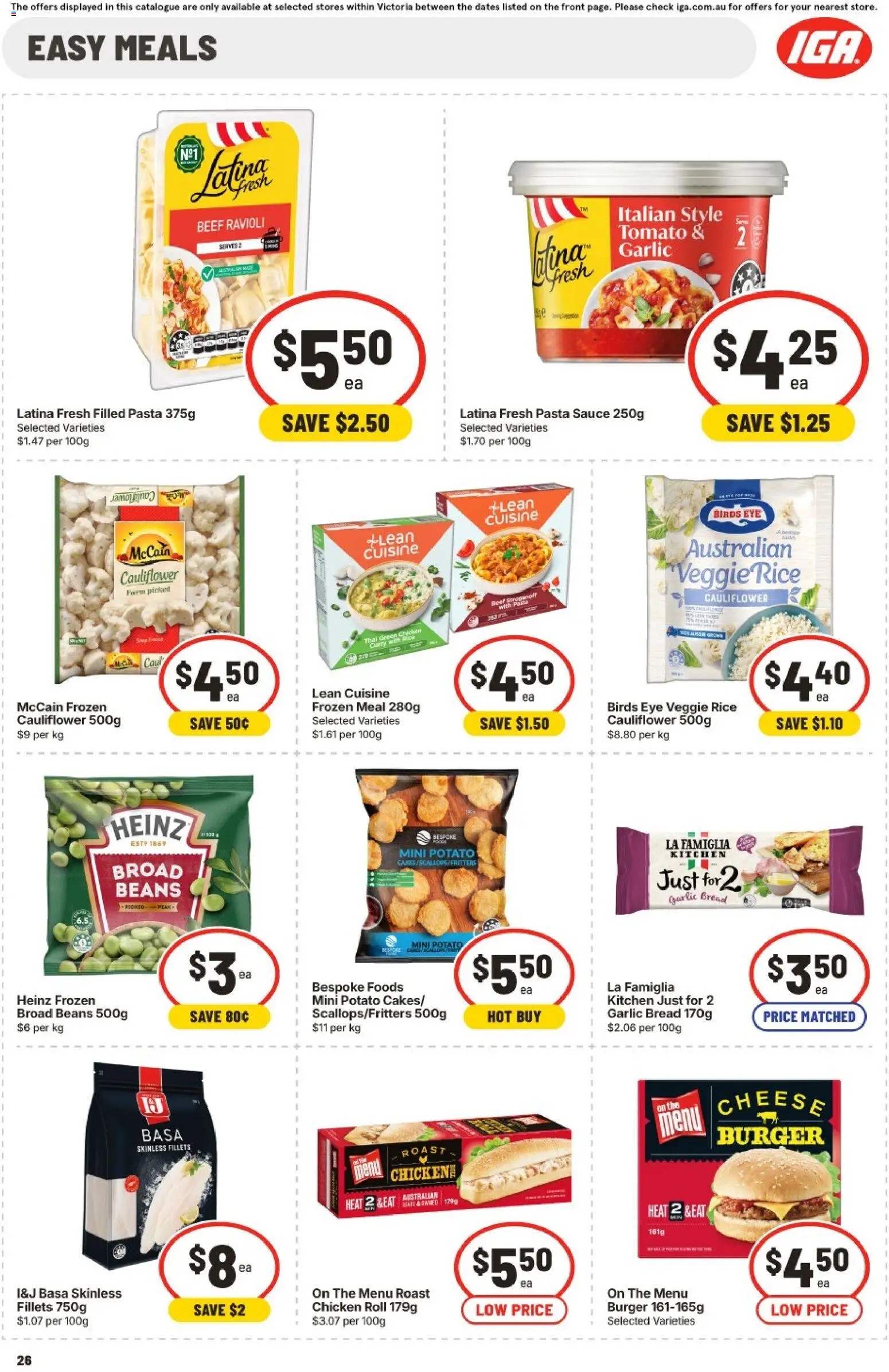 IGA catalogue - valid from 08/07/2026 | Page: 23 | Products: Bread, Rice, Beef, Pasta