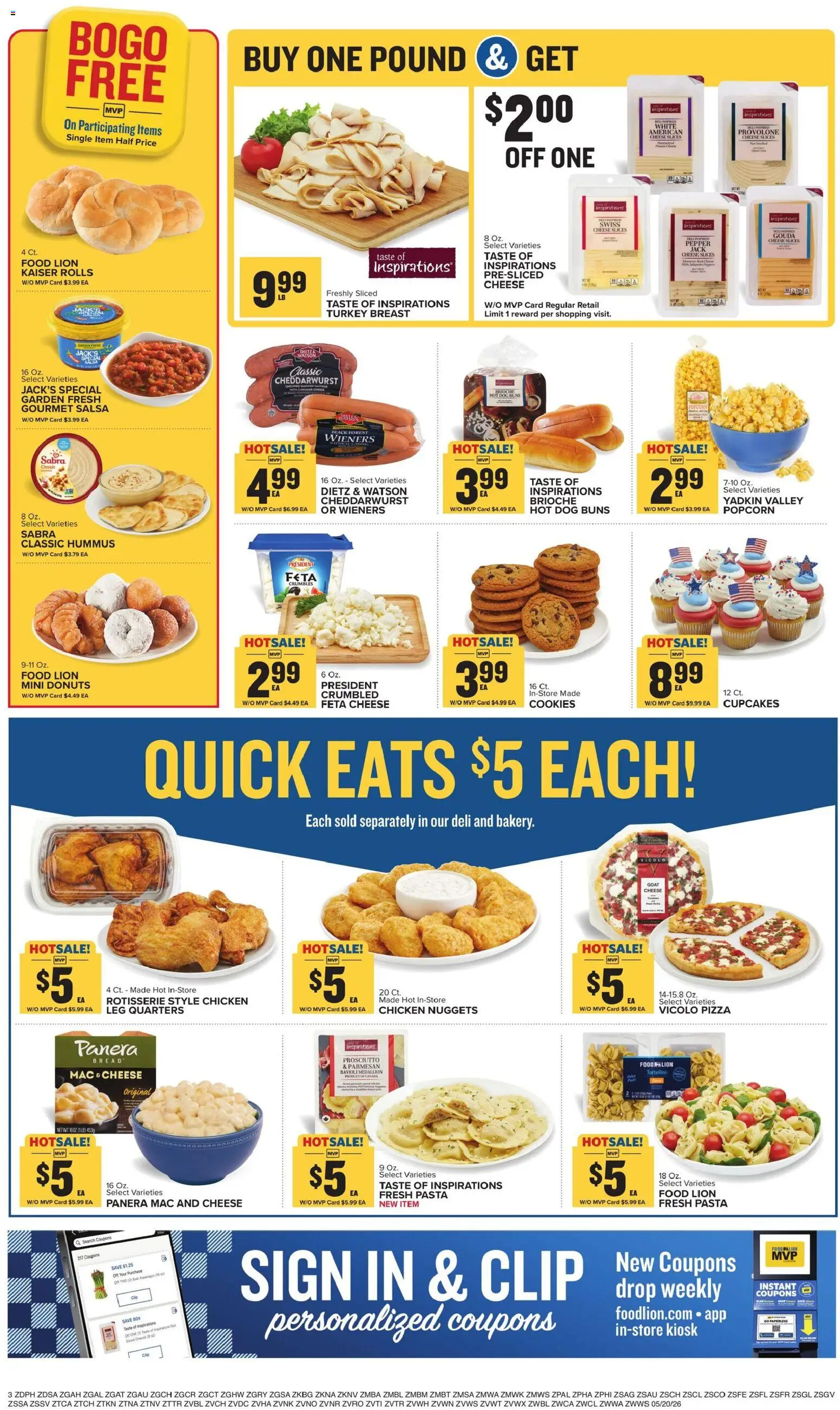 Food Lion Weekly Ad - valid from 20.05.2026 | Page: 4 | Products: Peppers, Clip, Cheese, Cookies