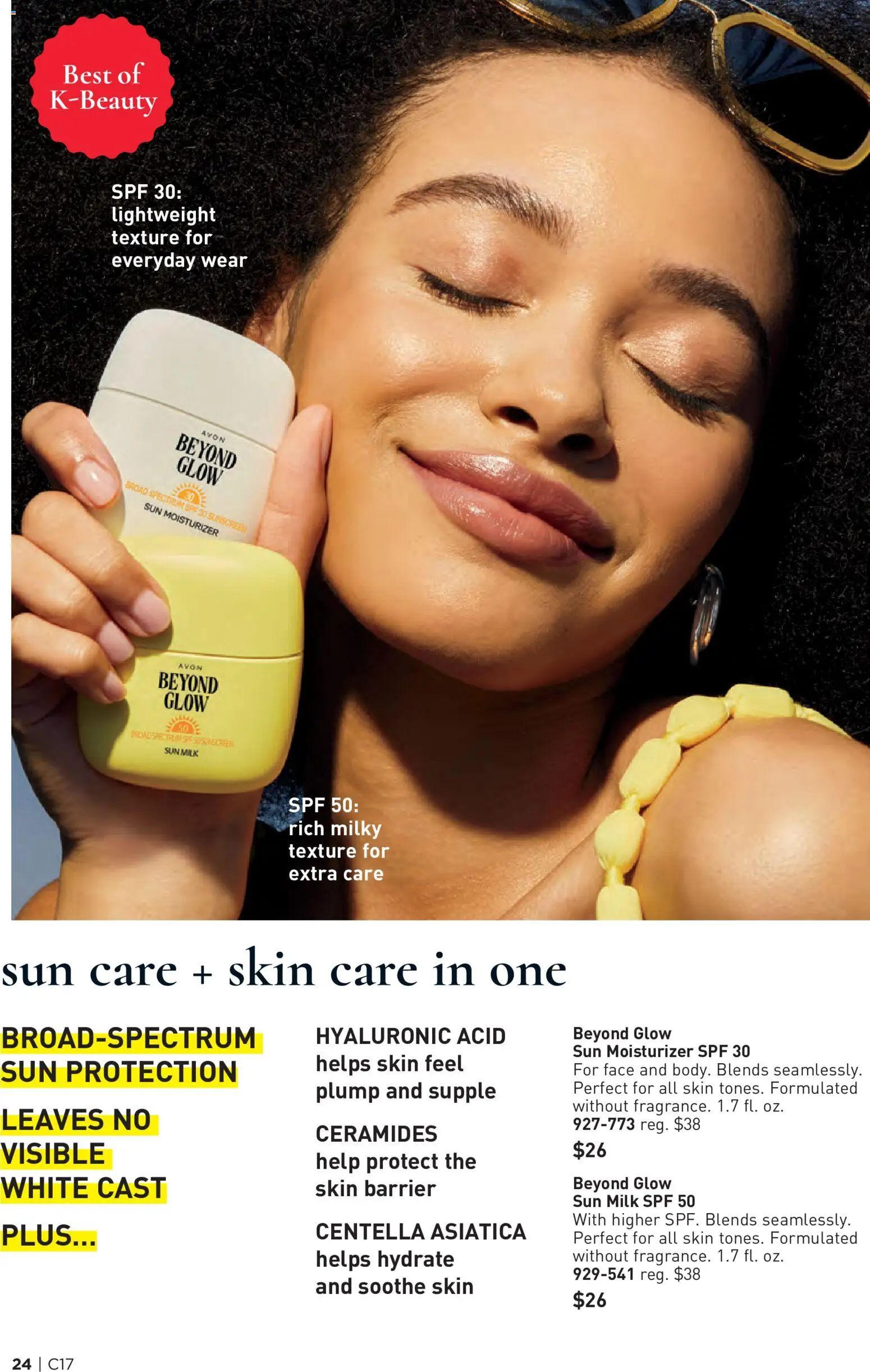 Avon Brochure - valid from 08/12/2026 | Page: 24 | Products: Milk, Sunscreen