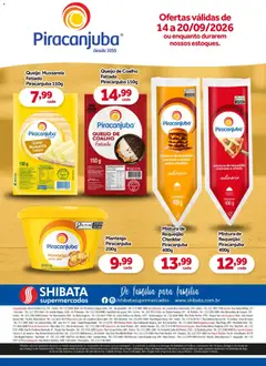 Shibata ofertas Piracanjuba - Pré-Visualização do folheto da loja Shibata, válido de 14/09/2026