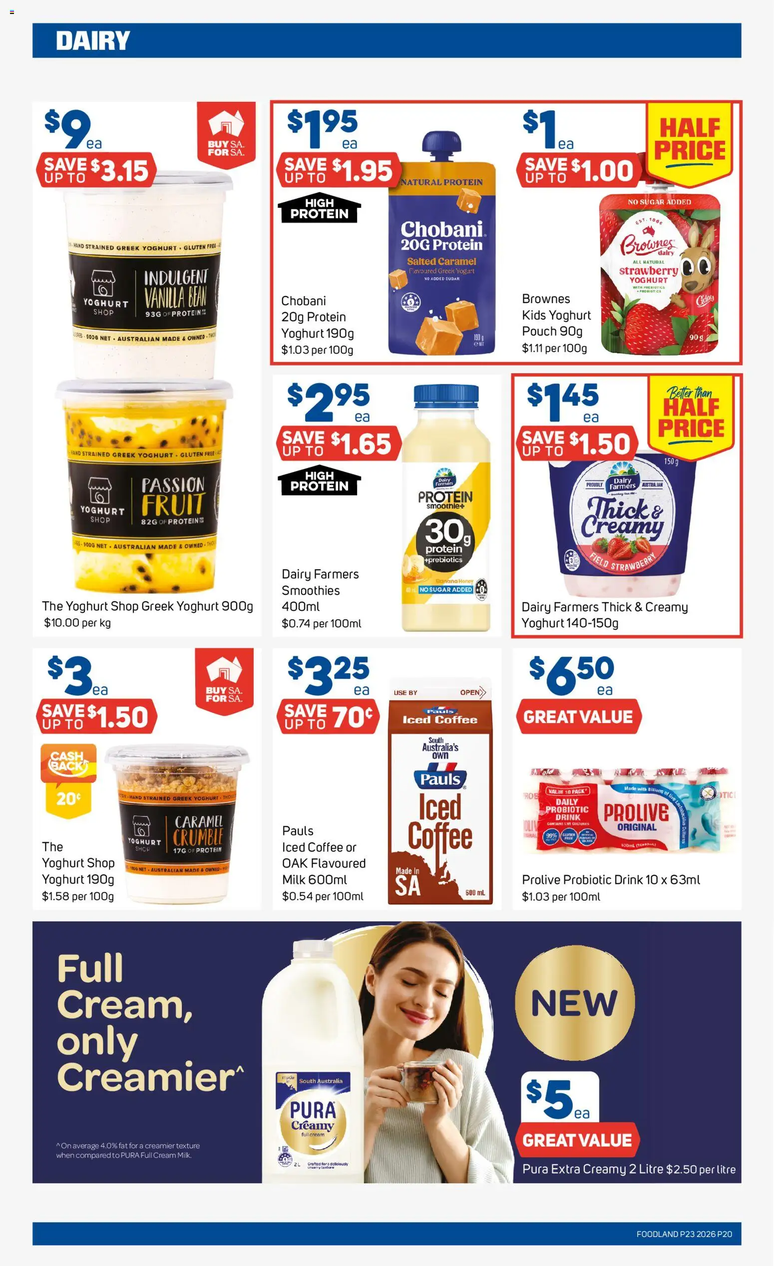 Foodland catalogue - valid from 03.06.2026 | Page: 20 | Products: Milk, Dairy, Cream, Sugar