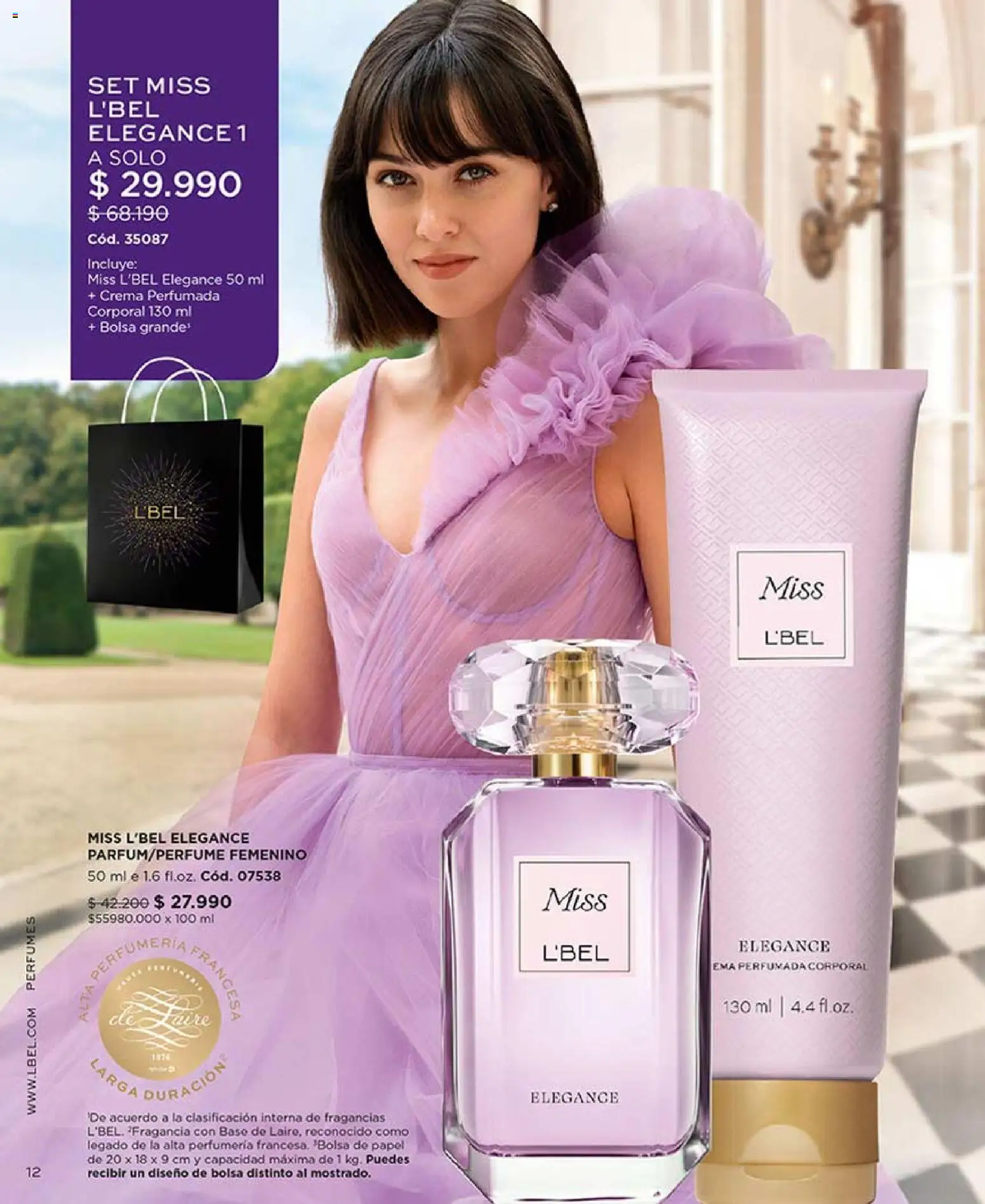 Catálogo L'Bel Campaña 6 │ válido desde el 31.03.2026 | Página: 12 | Productos: Bolsa, Perfume, Fragancia, Base