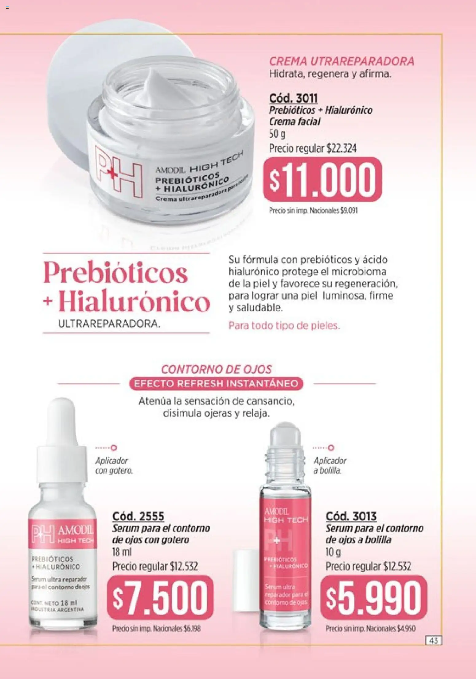 Catálogo Amodil Campaña 9 │ válido desde el 05.05.2026 | Página: 43 | Productos: Contorno de ojos, Serum, Contorno, Crema