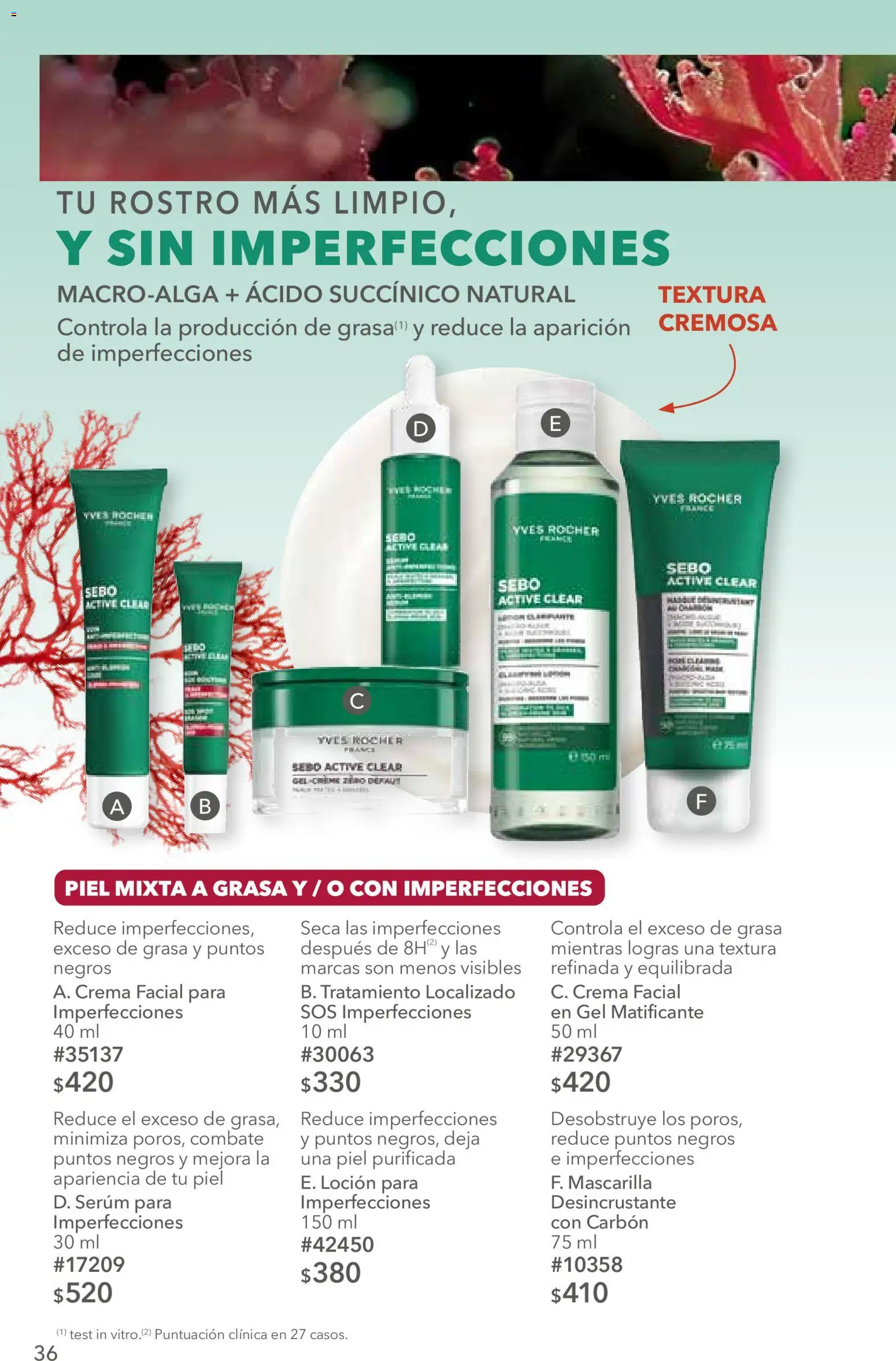Nuevas ofertas de Yves Rocher válidas en toda la República Mexicana desde el 25/08/2026. ¡Encuentra las mejores ofertas en Yves Rocher campaña 12 2026! | Página: 36 | Productos: Serum, Crema, Loción, Mascarilla