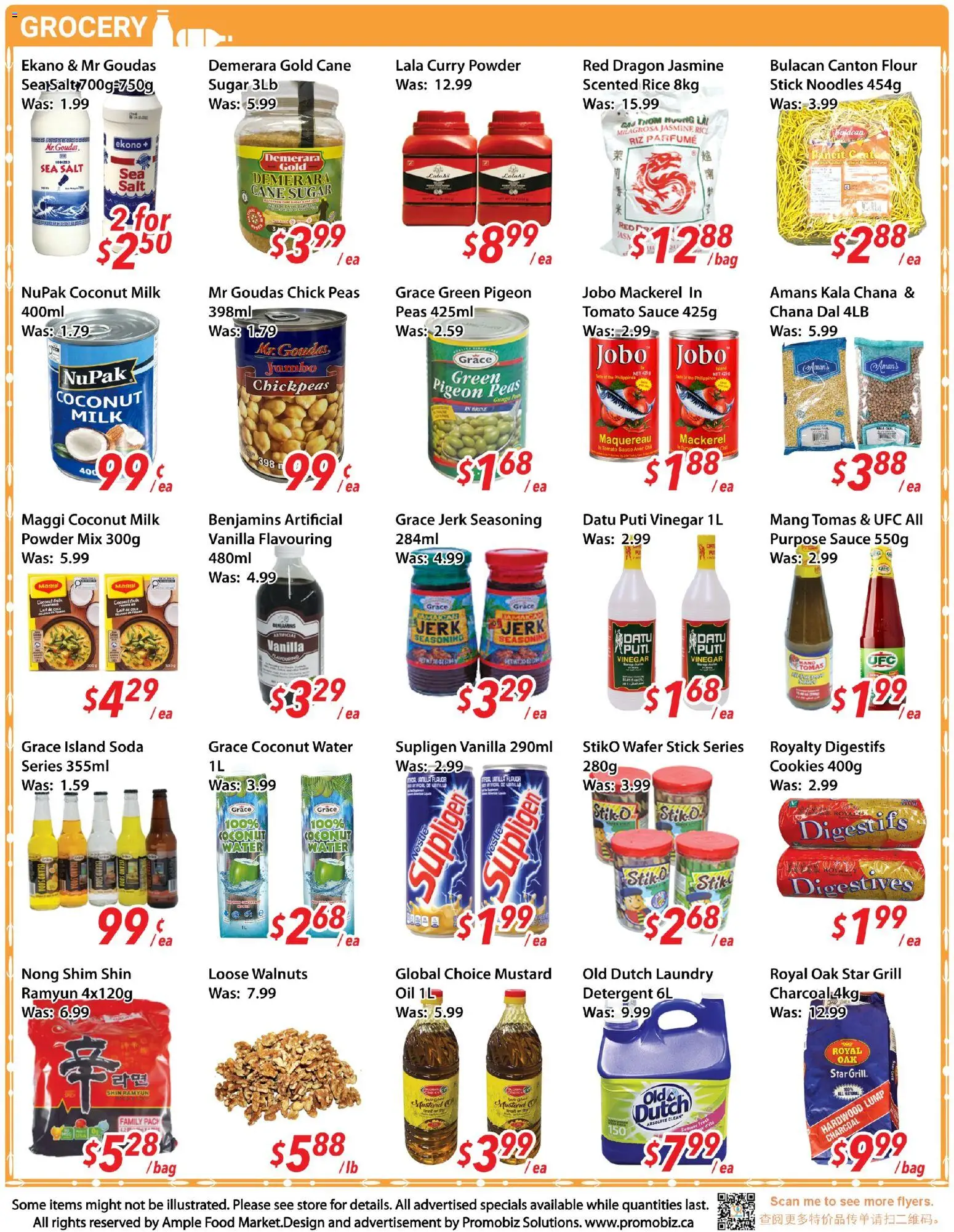 Ample Food Market flyer valid from Jul 24, 2026 | Page: 3 | Products: Tea, Noodles, Powder, Milk