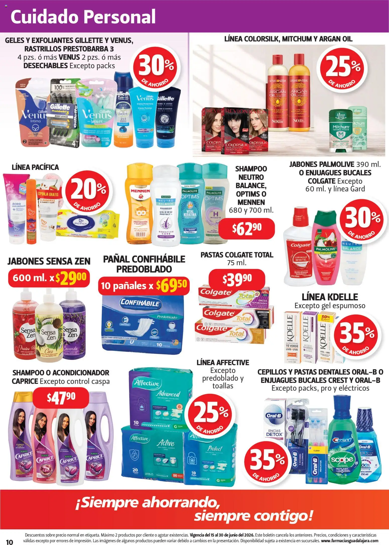 Nuevas ofertas de Farmacia Guadalajara válidas en toda la República Mexicana desde el 15.06.2026. ¡Encuentra las mejores ofertas en Farmacia Guadalajara catálogo! | Página: 10 | Productos: Crema, Esponja, Pañales, Sobre