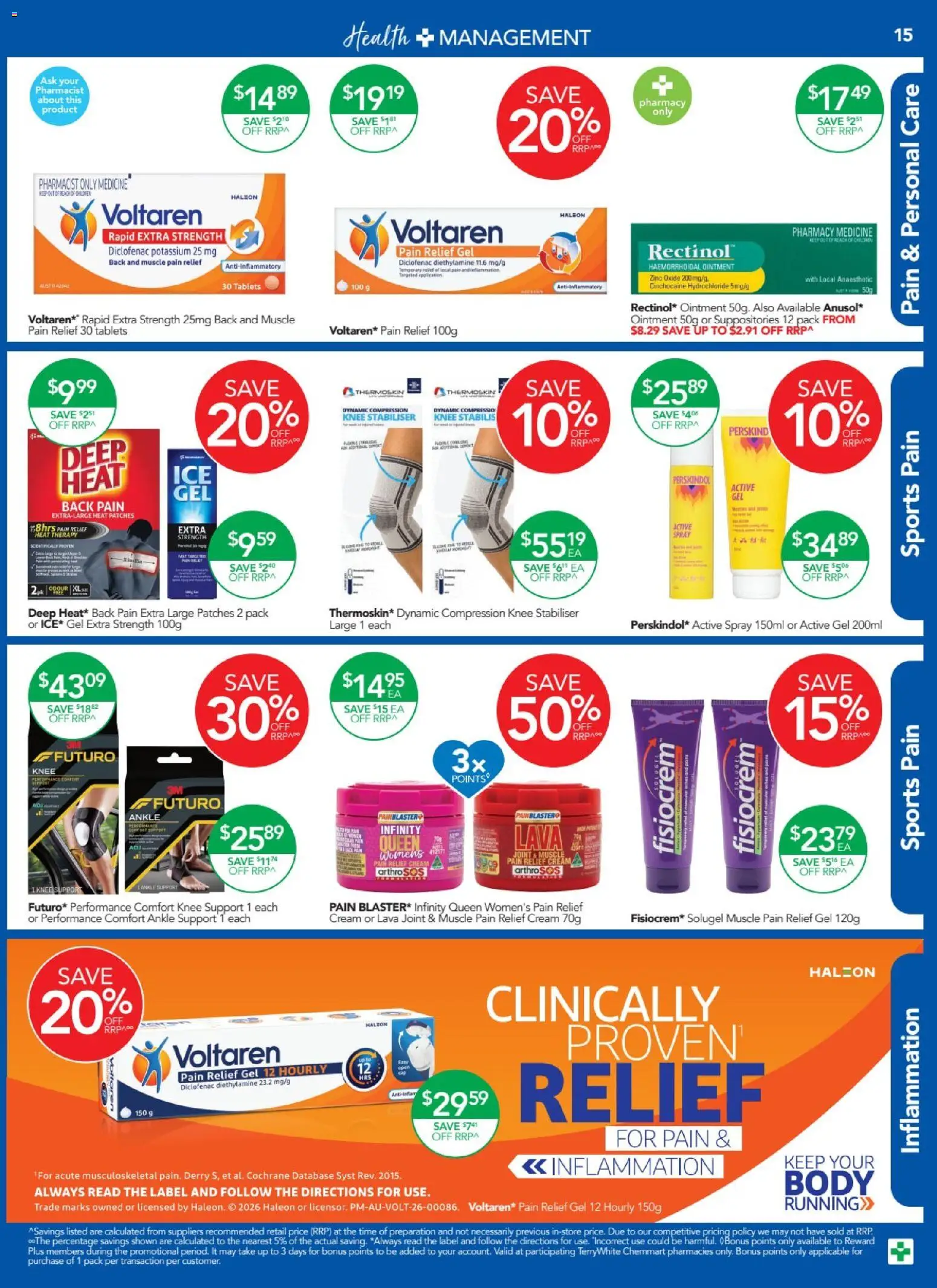 Terry White catalogue - valid from 10/09/2026 | Page: 15 | Products: Knee, Tablets, Pain relief, Zinc