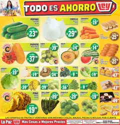Vista previa de Casa Ley folleto Las ofertas de frutas y verdunas La Paz, nuevo folleto de la tienda, válido en México a partir del 21.05.2026