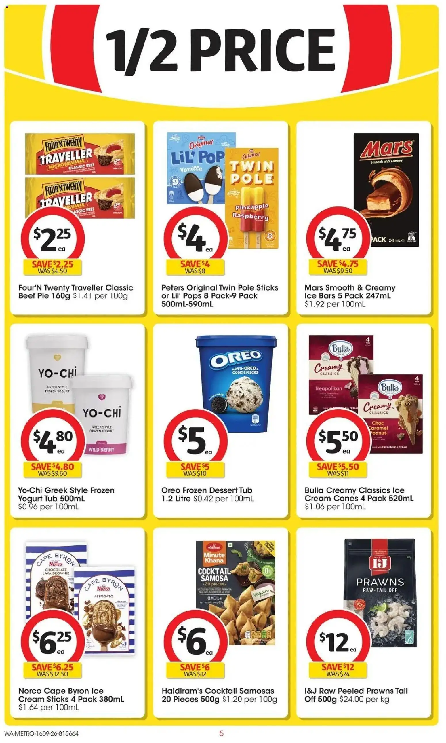 ﻿Coles catalogue valid from 16/09/2026 > Online Australia | Page: 5 | Products: Yogurt, Prawns, Cream, Vanilla