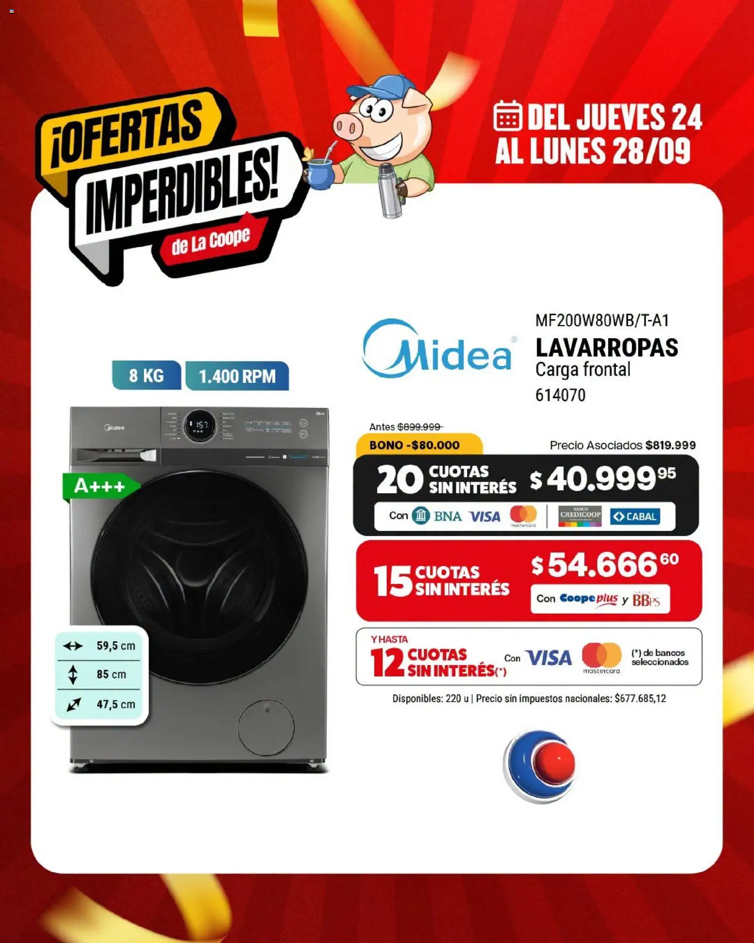 Cooperativa Obrera catálogo │ válido desde el 24/09/2026 | Página: 9 | Productos: Lavarropas