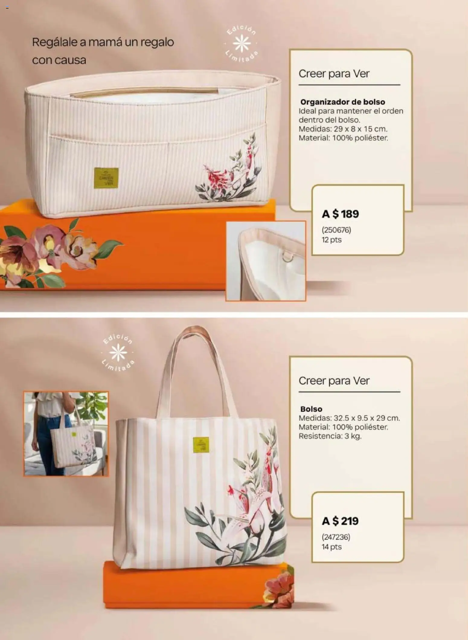 Nuevas ofertas de Natura válidas en toda la República Mexicana desde el 02.04.2026. ¡Encuentra las mejores ofertas en Natura campaña 6 2026! | Página: 44 | Productos: Bolso, Organizador