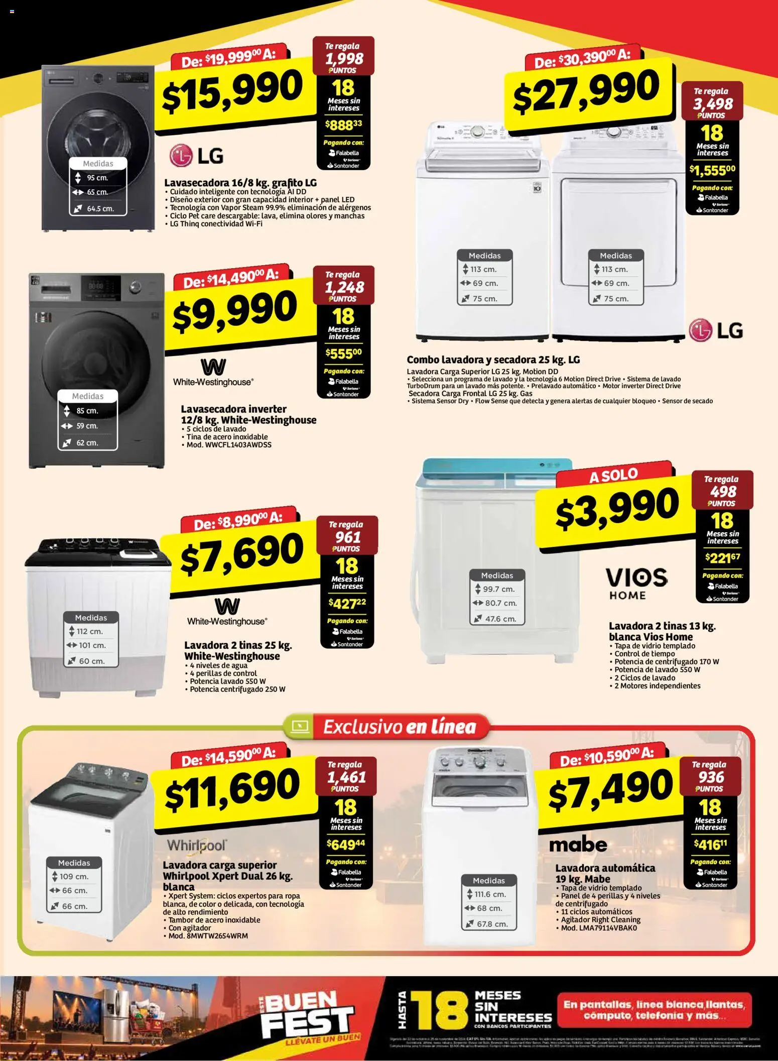 Nuevas ofertas de Soriana válidas en toda la República Mexicana desde el 30/10/2026. ¡Encuentra las mejores ofertas en Soriana Buen Fest! | Página: 15