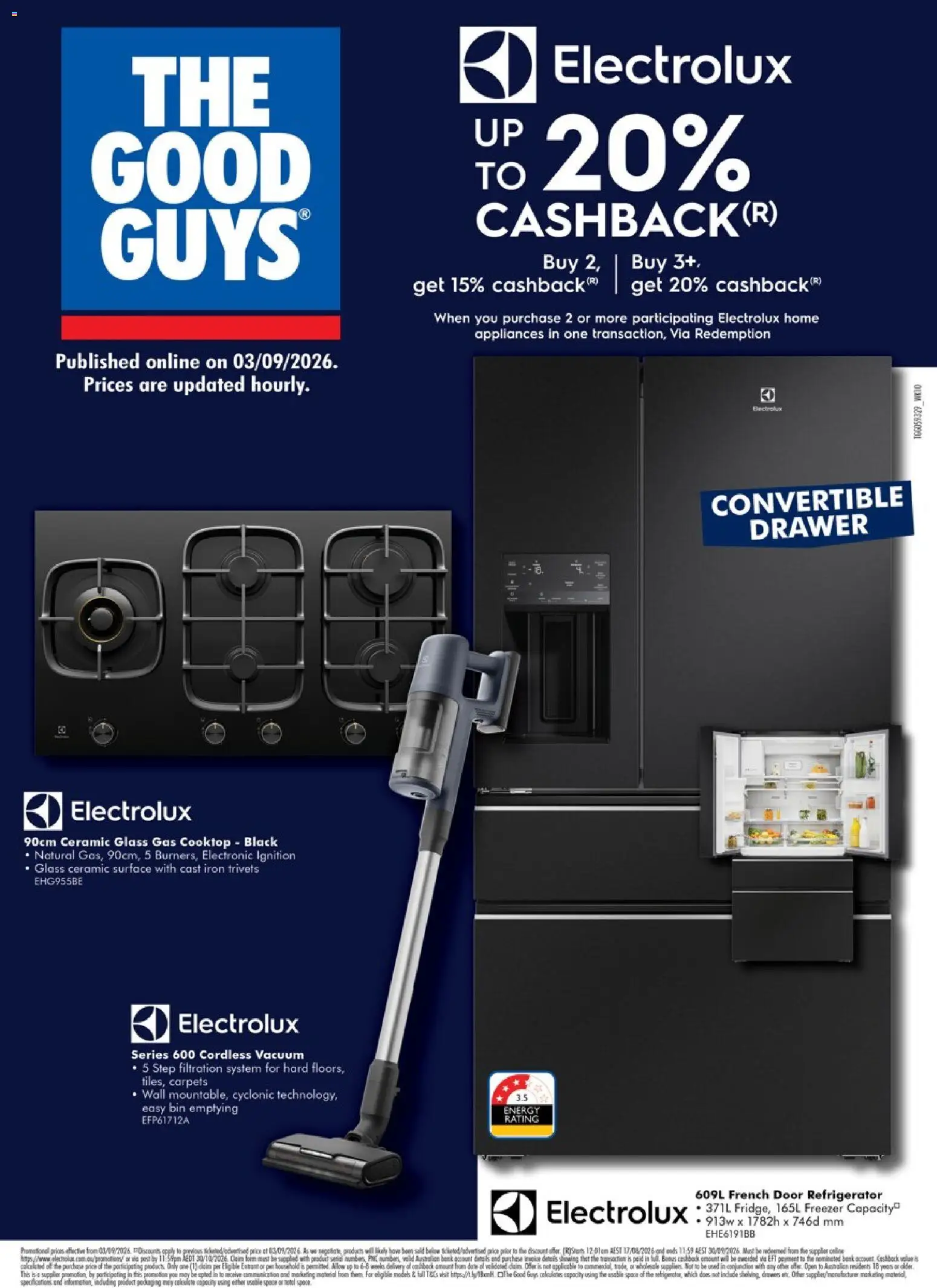 The Good Guys catalogue - valid from 03/09/2026 | Page: 1 | Products: Door, Household, Refrigerator, Iron