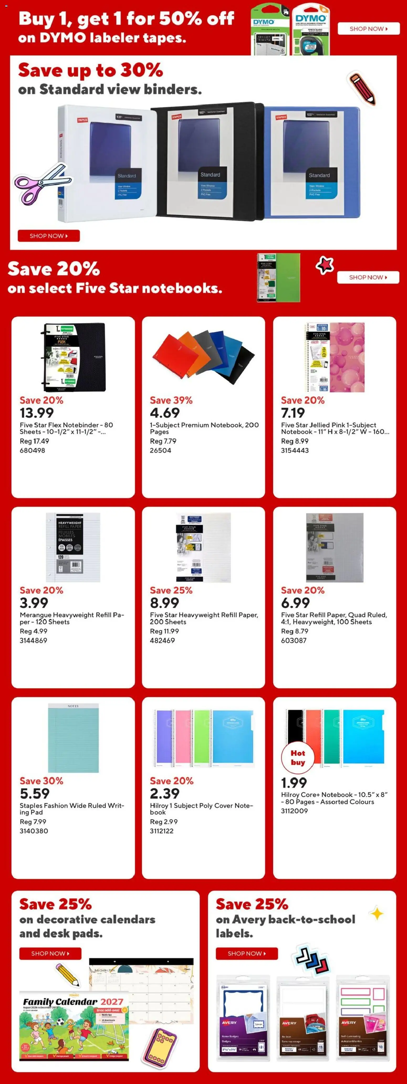 Staples flyer valid from Aug 14, 2026 | Page: 9