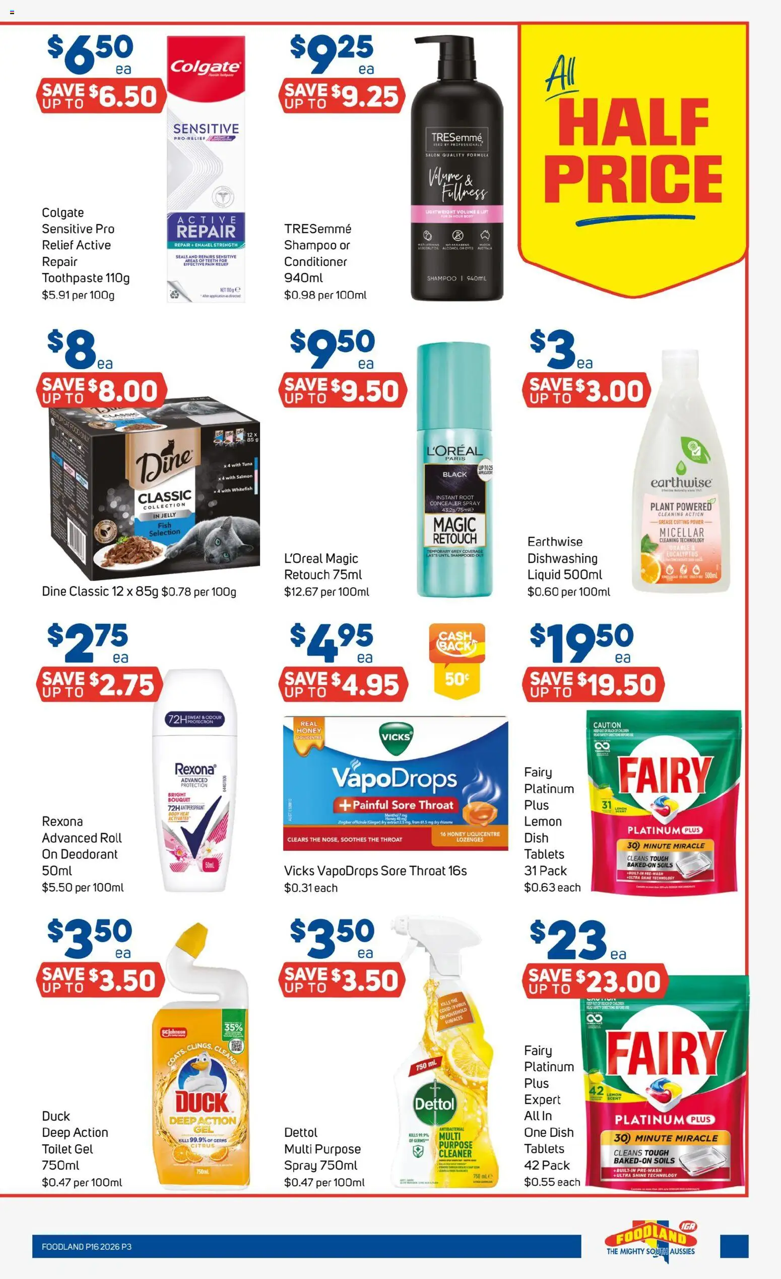 Foodland catalogue - valid from 15.04.2026 | Page: 3 | Products: Oil, Honey, Tablets, Pain relief