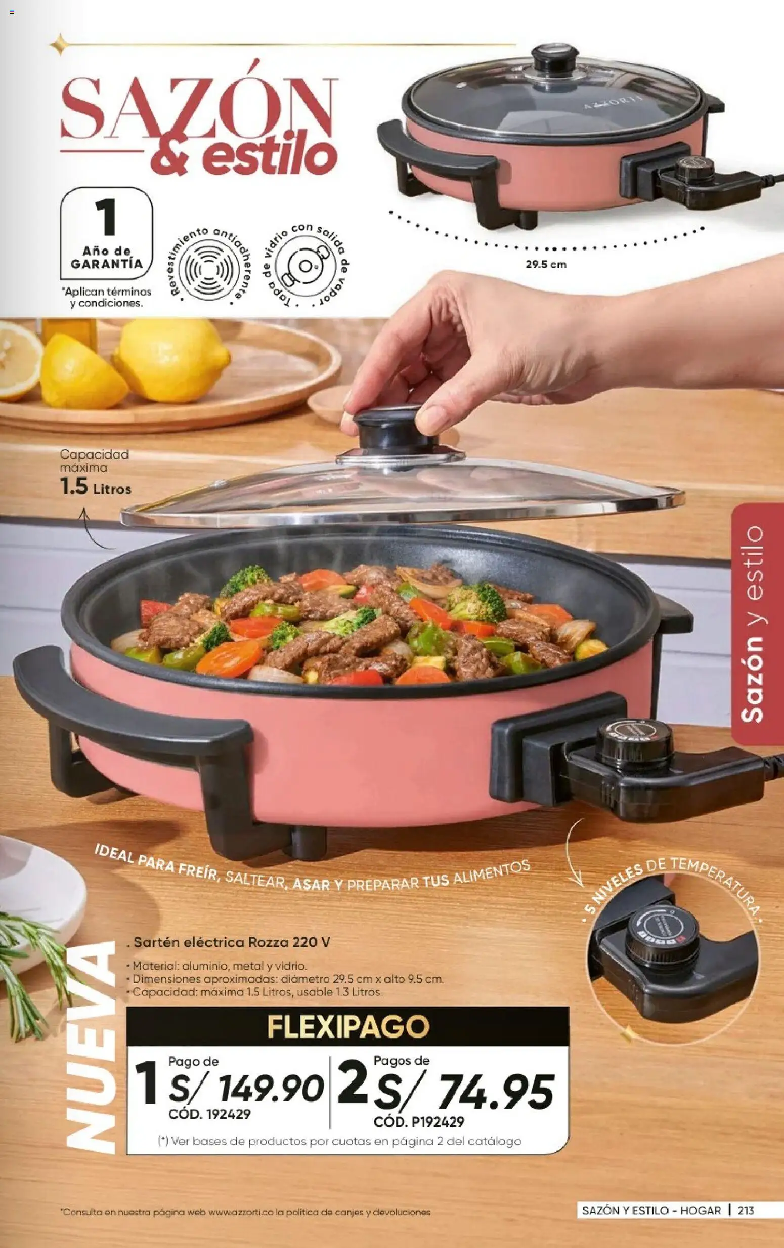 Catálogo Azzorti válido desde 20/09/2026 | Página: 215 | Productos: Tapa