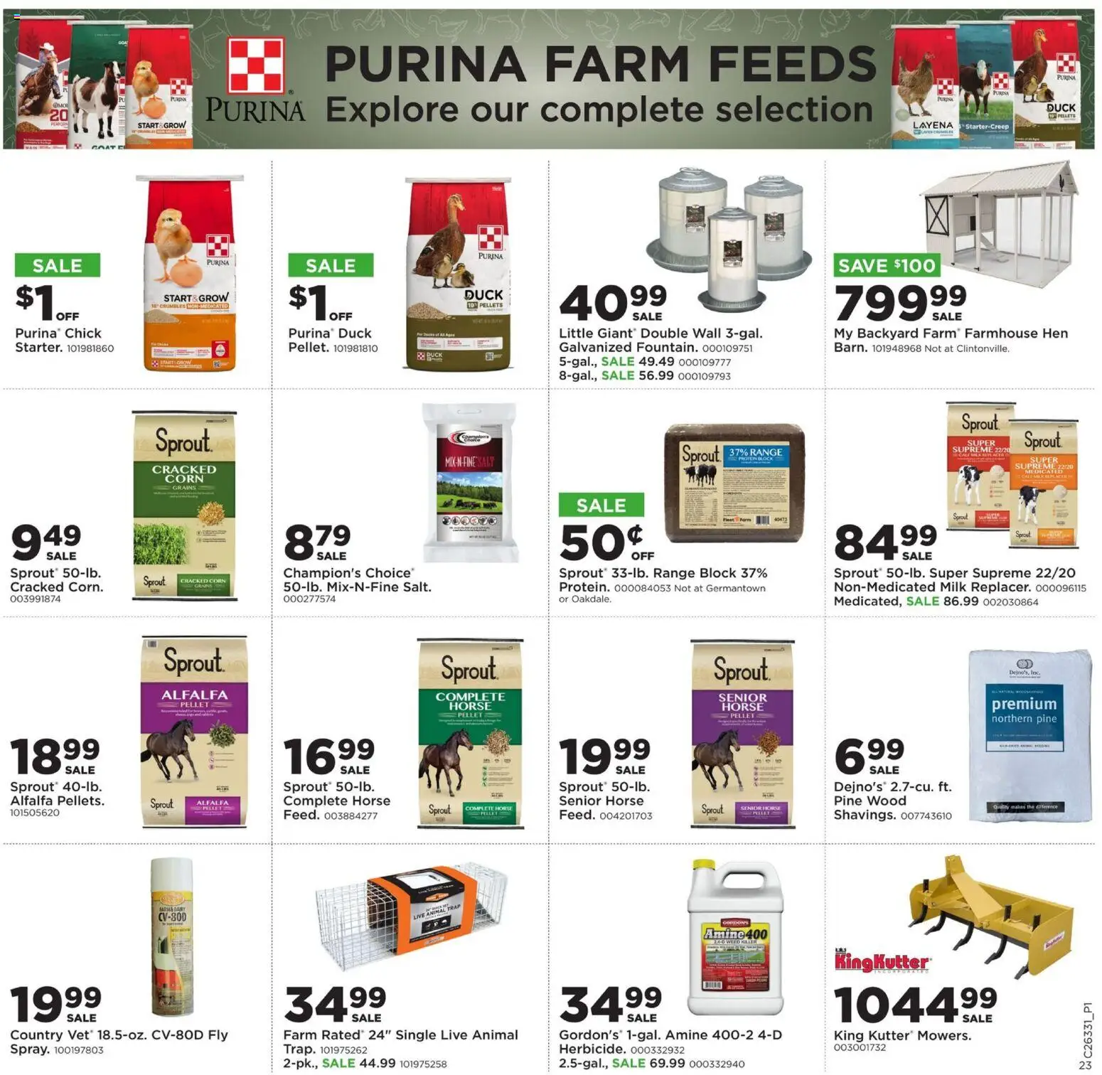 Mills Fleet Farm Weekly Ad - valid from 08/10/2026 | Page: 28 | Products: Corn, Grains, Duck, Milk