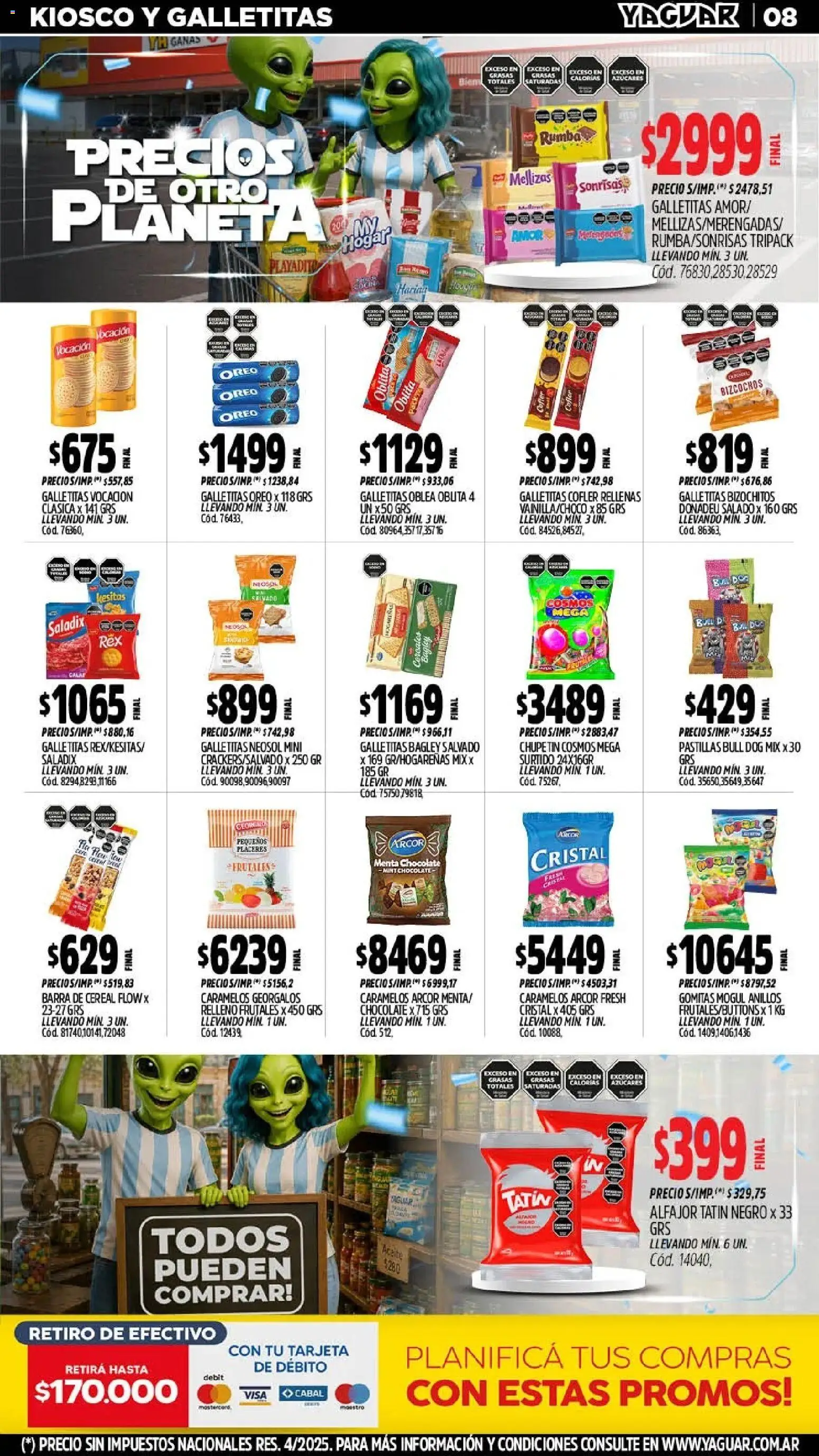 Yaguar - Oferta Semanal Santa Fé │ válido desde el 06/07/2026 | Página: 10 | Productos: Galletitas, Chocolate, Alfajor, Bizcochos