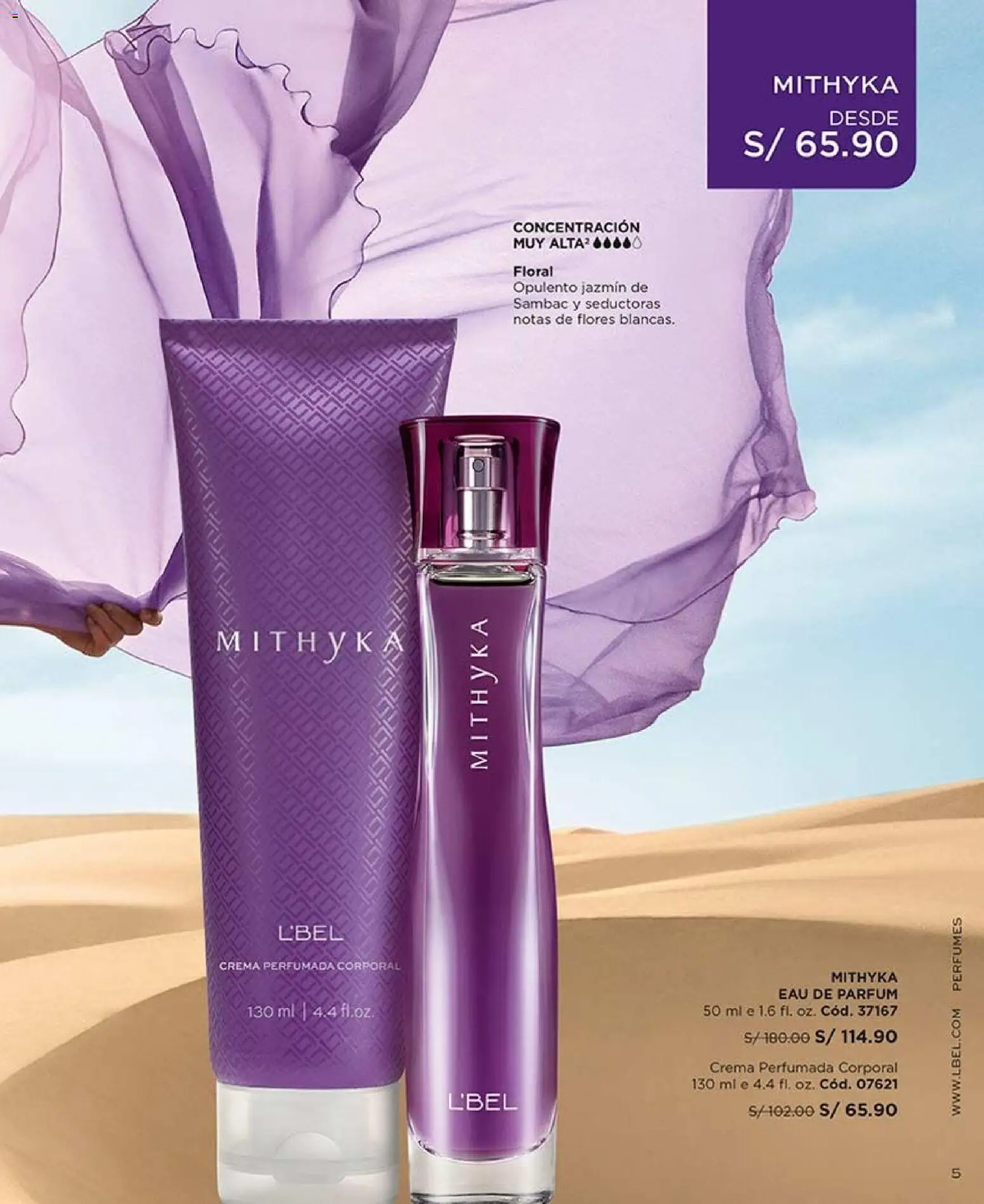 Catálogo L'Bel válido desde 22/08/2026 | Página: 5 | Productos: Perfumes, Crema, Flores