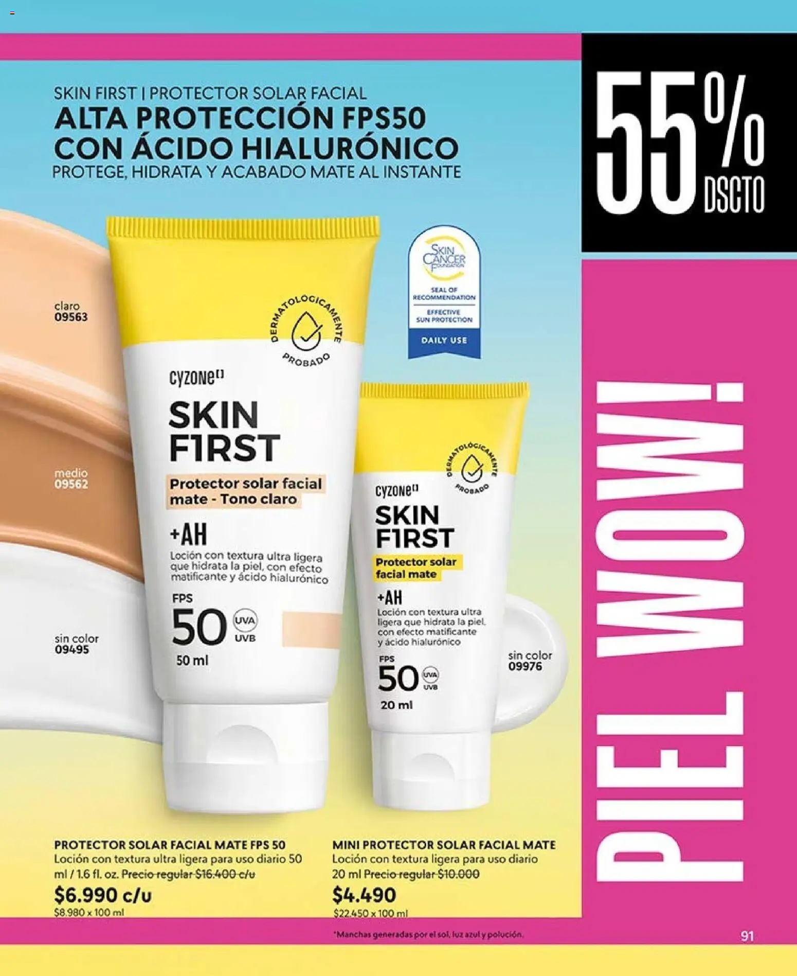 Catálogo CyZone Campaña 12 │ válido desde el 06.07.2026 | Página: 95 | Productos: Loción, Mate, Protector solar