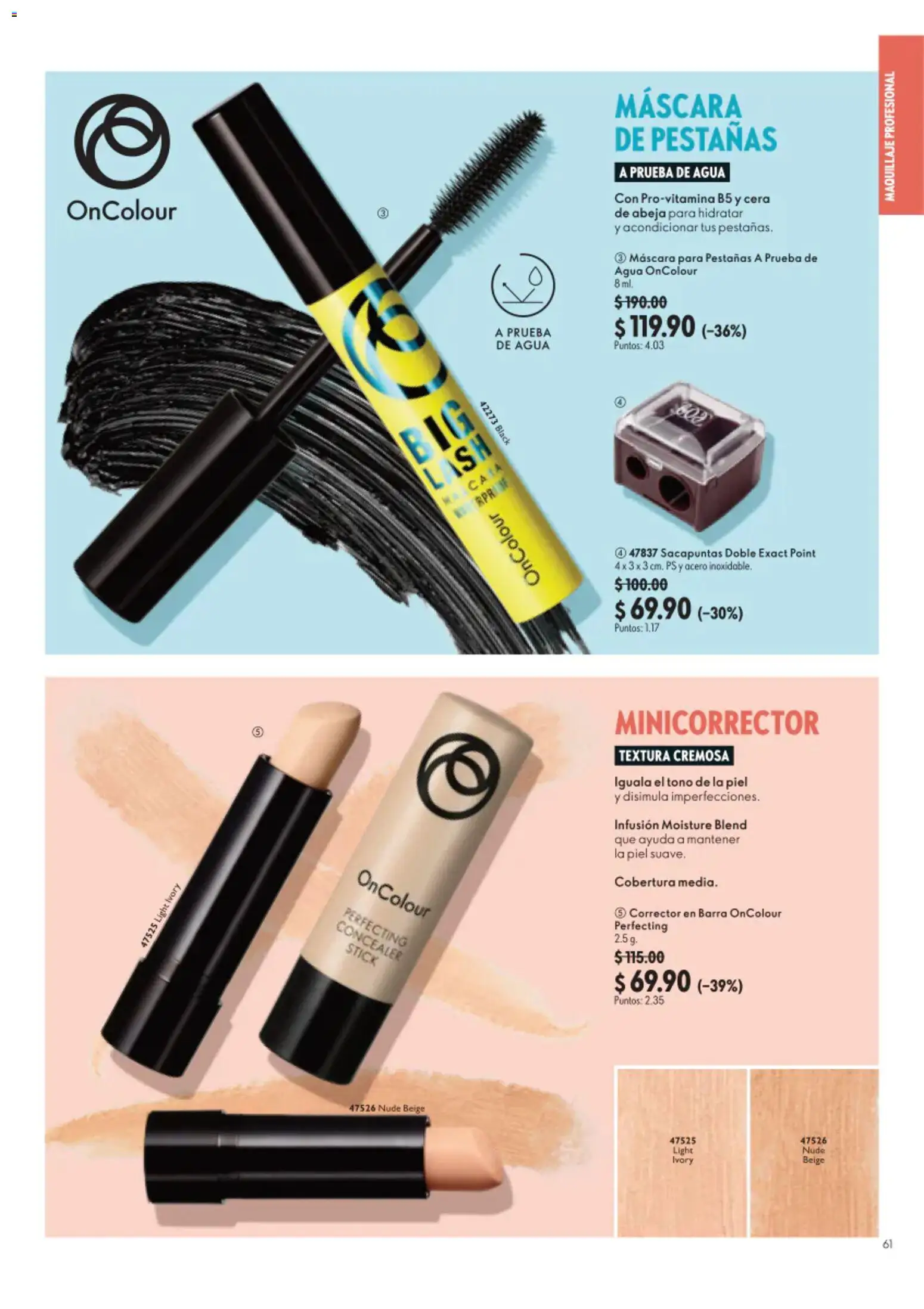 Nuevas ofertas de Oriflame válidas en toda la República Mexicana desde el 22/08/2026. ¡Encuentra las mejores ofertas en Oriflame campaña 12 2026! | Página: 61 | Productos: Máscara, Agua, Maquillaje, Corrector