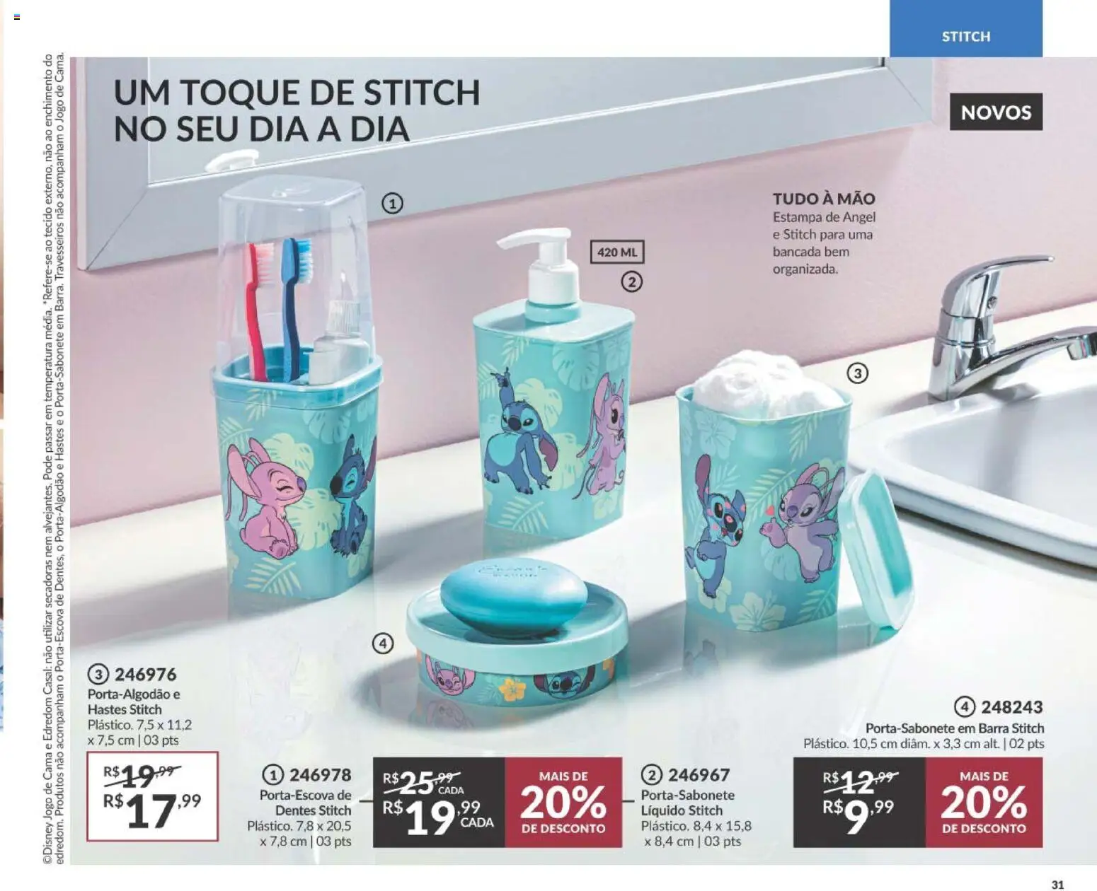 Avon Folheto - válido de 01/09/2026 | Página: 31 | Produtos: Bancada, Edredom, Cama, Tecido