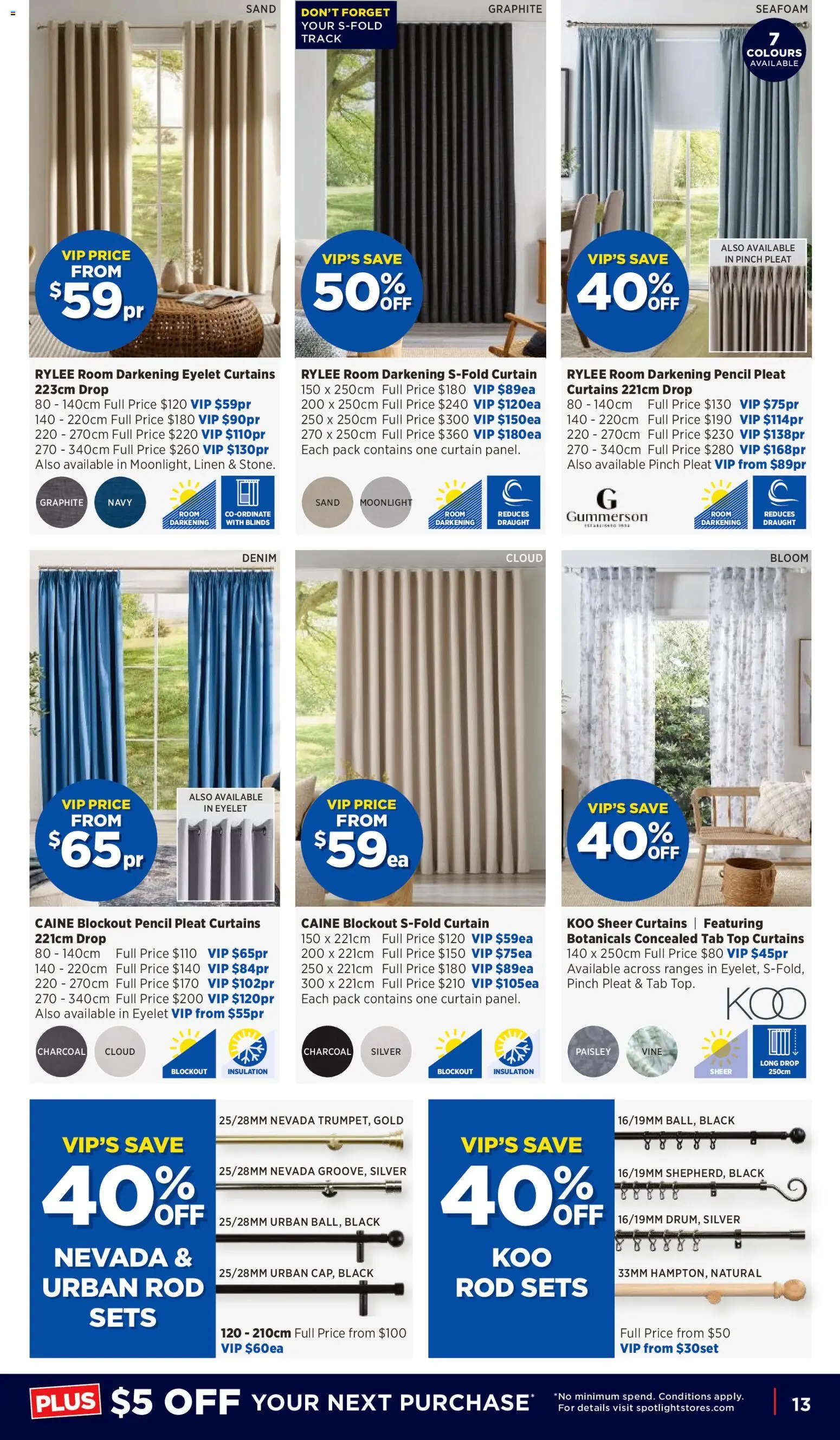 Spotlight catalogue - valid from 06/08/2026 | Page: 13 | Products: Blinds, Denim, Linen, Pencil
