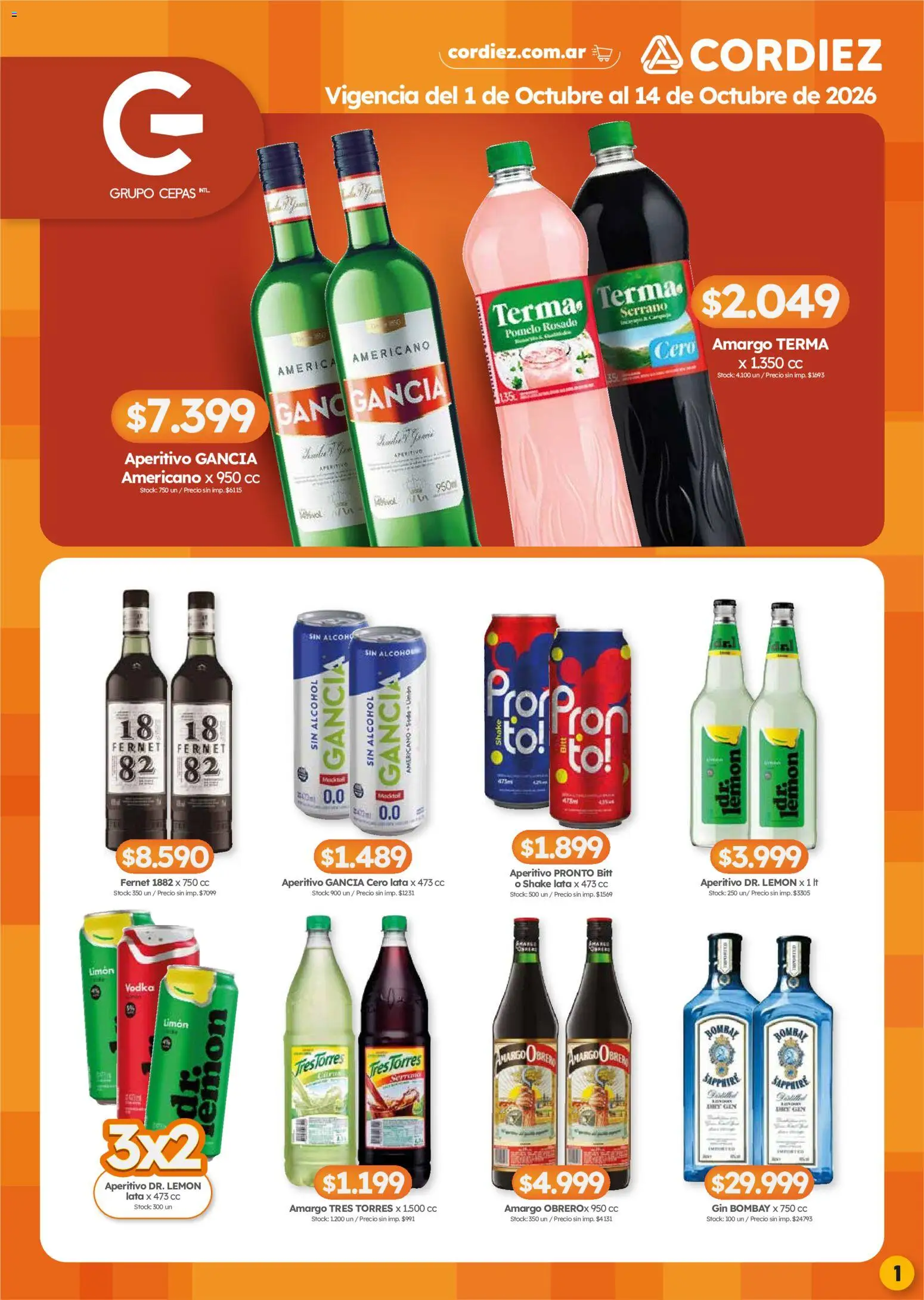 Cordiez - Marcas destacadas │ válido desde el 01/10/2026 | Página: 1