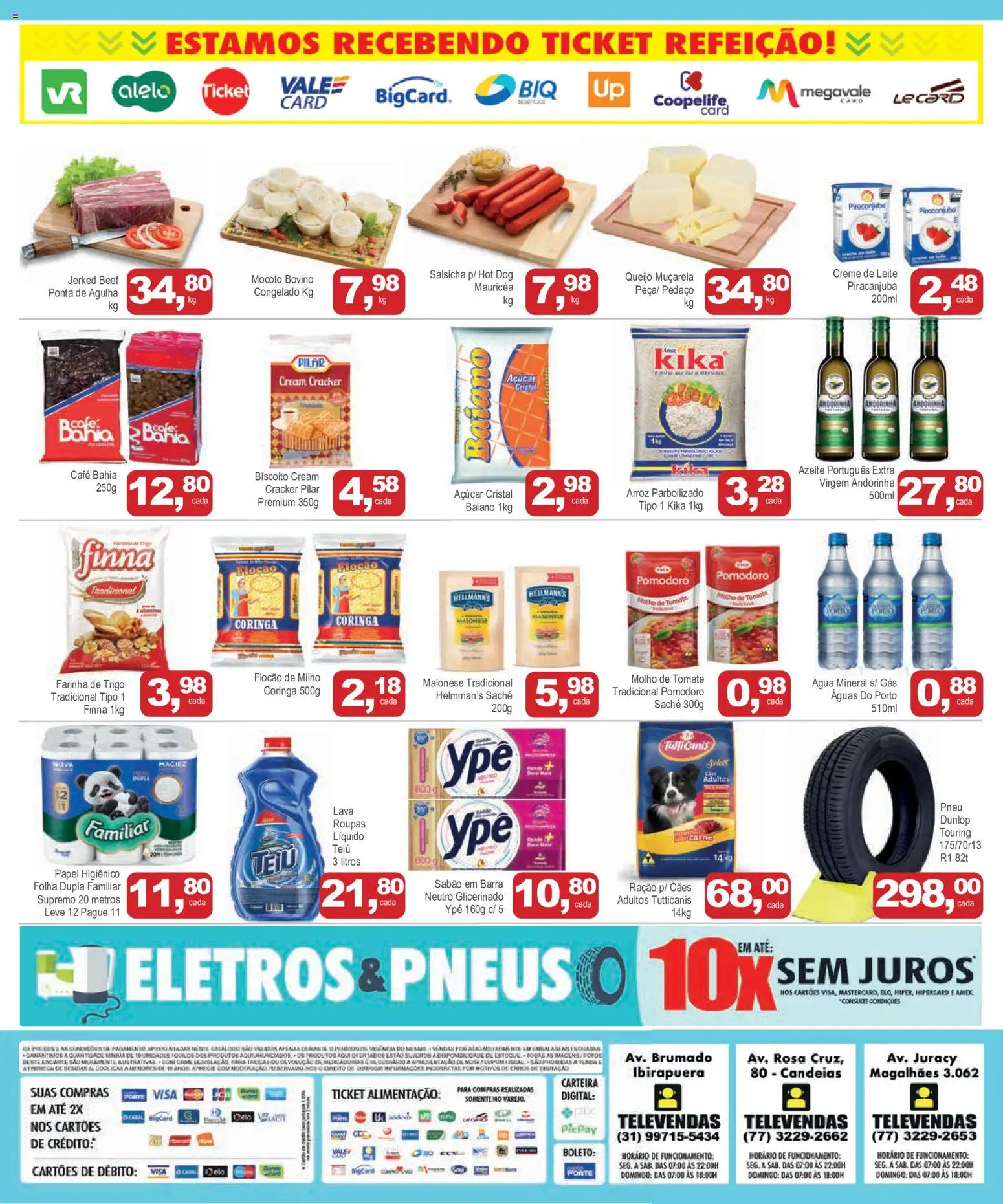 Mineirão Atacarejo Folheto - válido de 08.06.2026 | Página: 2 | Produtos: Biscoito, Arroz, Roupas, Papel higiênico