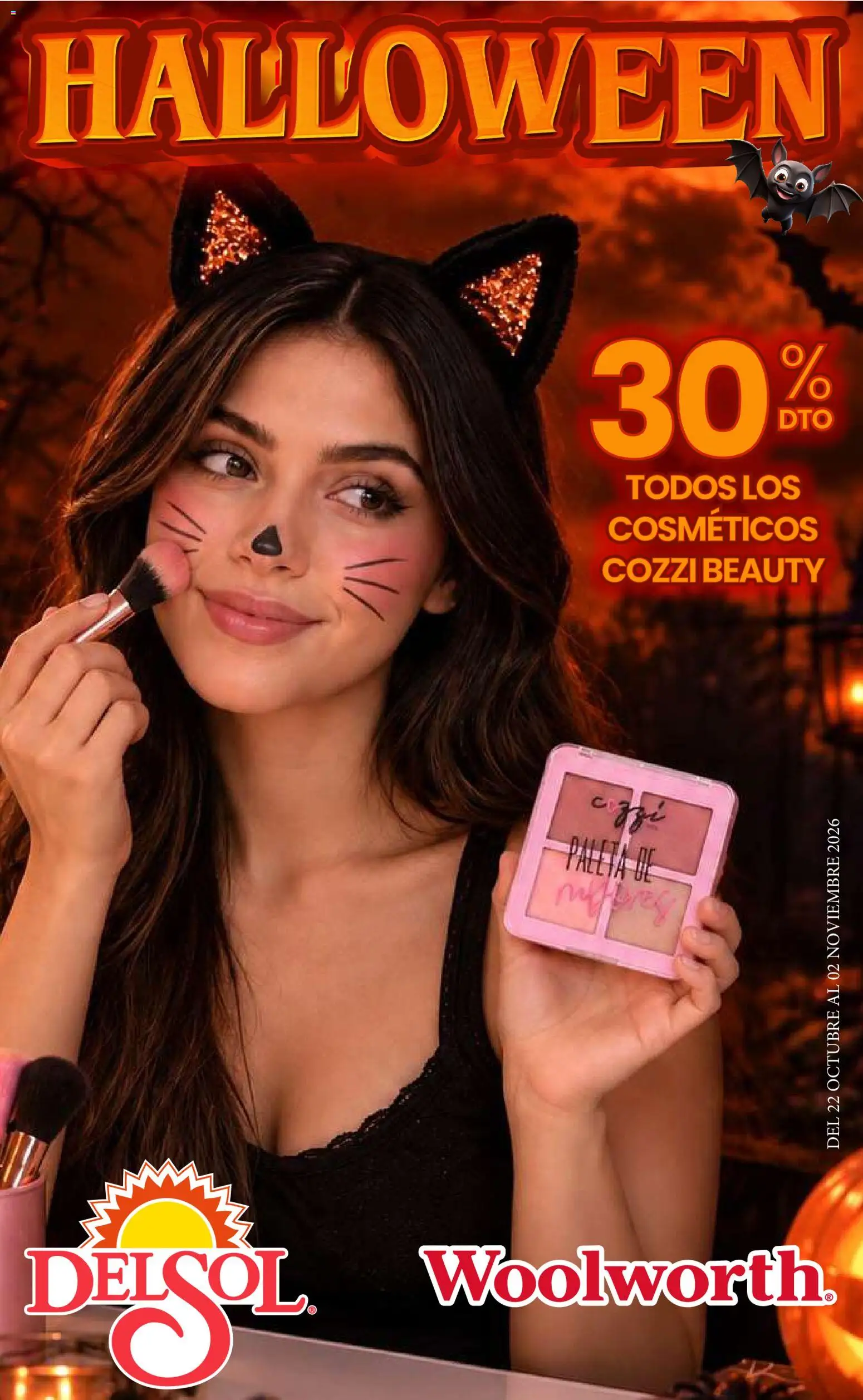 Nuevas ofertas de Del Sol y Woolworth válidas en toda la República Mexicana desde el 22/10/2026. ¡Encuentra las mejores ofertas en Del Sol y Woolworth catálogo Halloween! | Página: 1