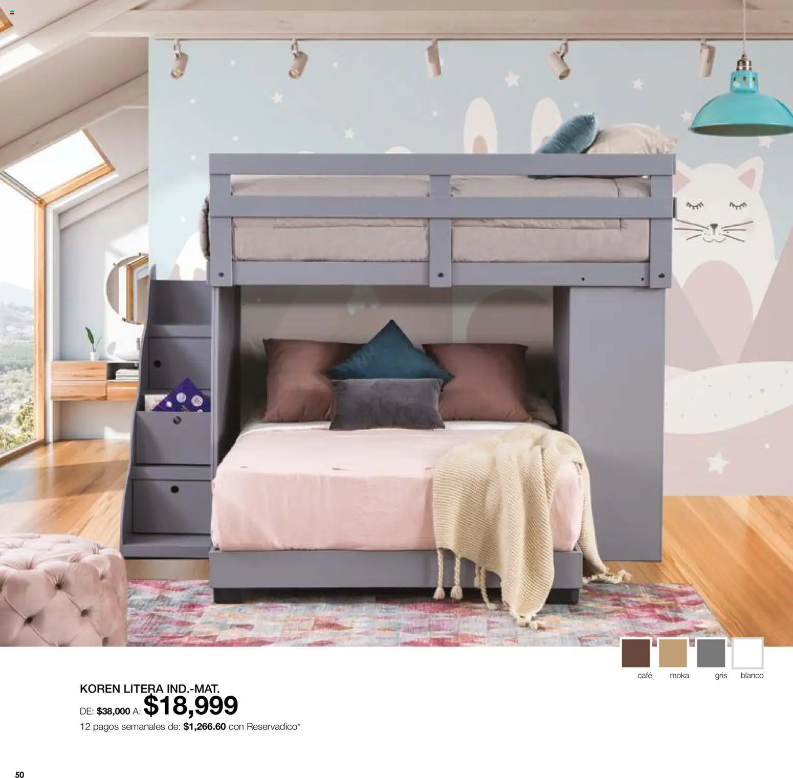 Nuevas ofertas de Muebles Dico válidas en toda la República Mexicana desde el 01/08/2026. ¡Encuentra las mejores ofertas en Muebles Dico catálogo! | Página: 50 | Productos: Café, Litera