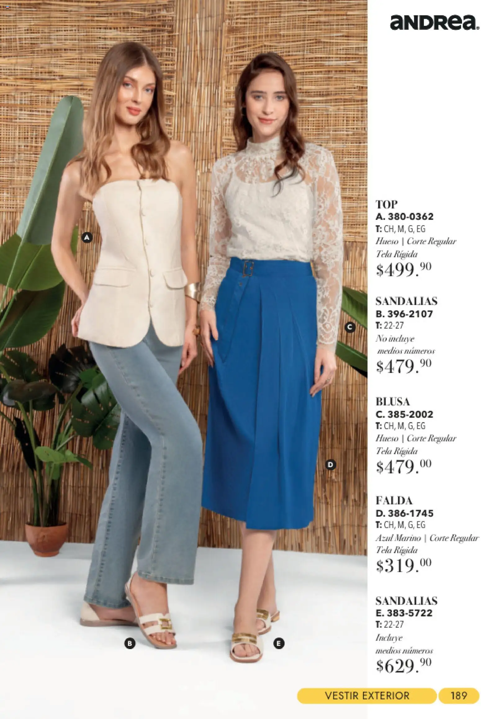 Nuevas ofertas de Andrea válidas en toda la República Mexicana desde el 23/08/2026. ¡Encuentra las mejores ofertas en Andrea catálogo Tropical! | Página: 189
