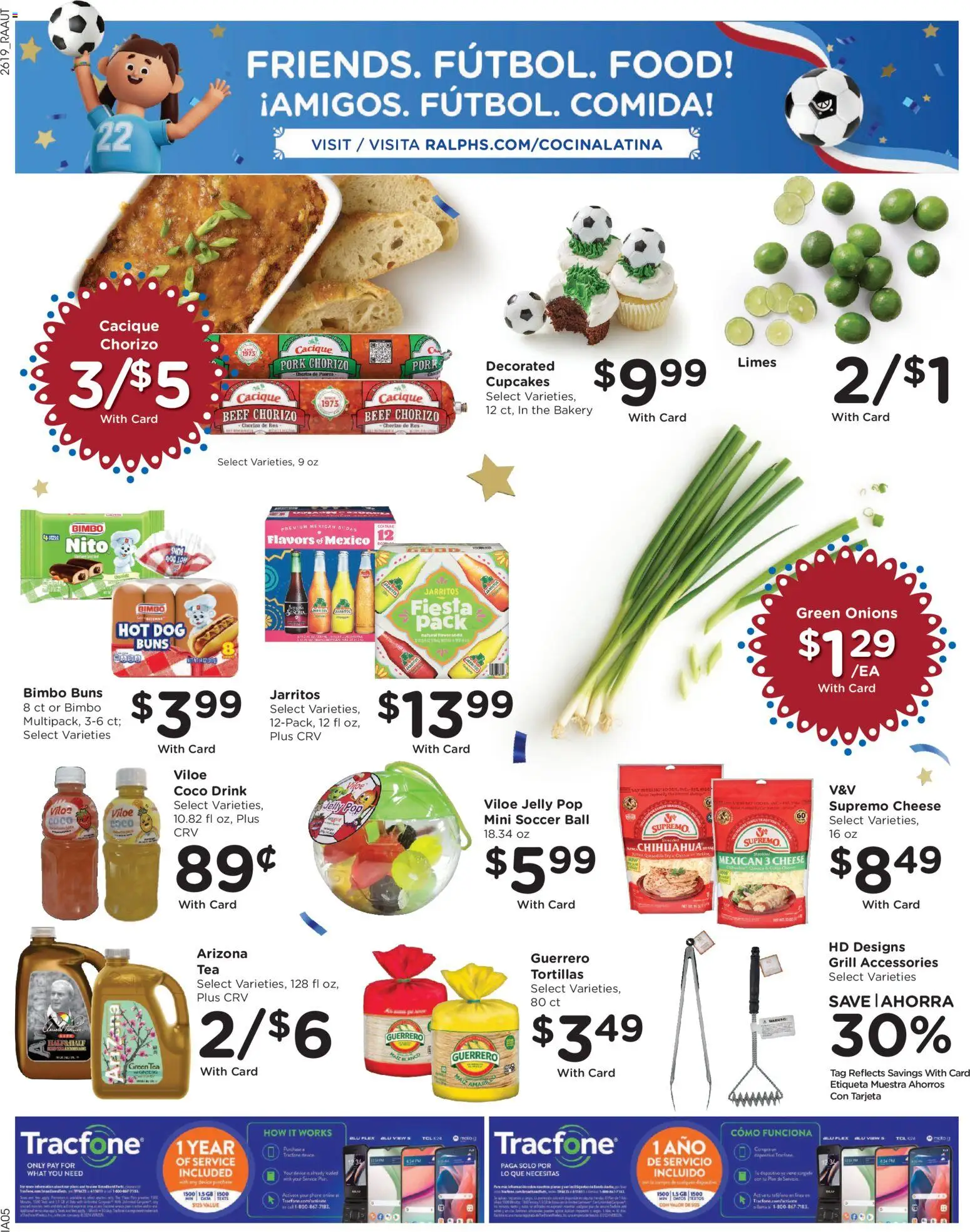 Ralphs Weekly Ad - valid from 10.06.2026 | Page: 13 | Products: Bakery, Green Tea, Pork, Phone
