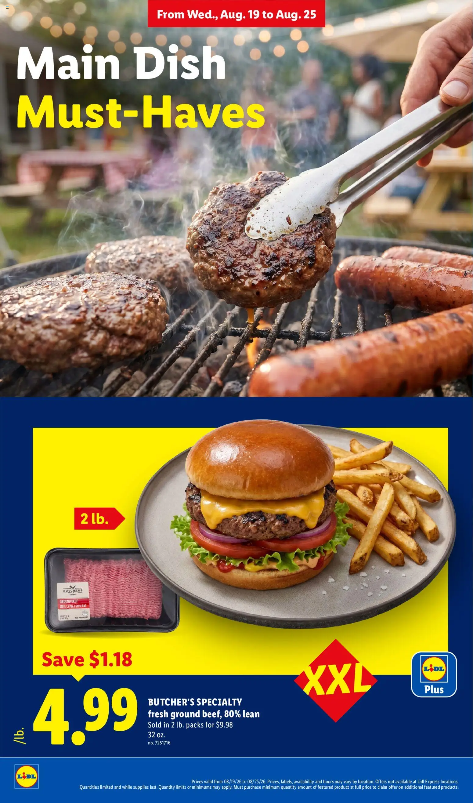 Lidl Weekly Ad - valid from 08/19/2026 | Page: 6 | Products: Beef, Ground beef