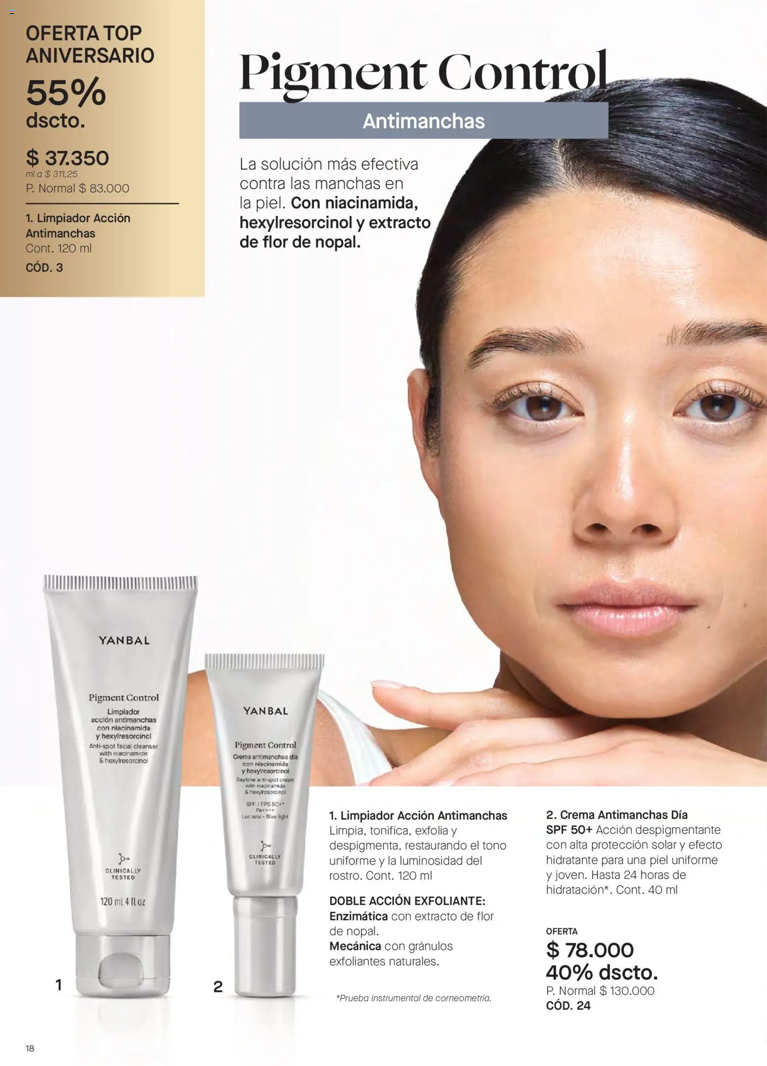 Yanbal revista - valida desde el 20/06/2026 | Página: 18 | Productos: Crema, Limpiador, Top