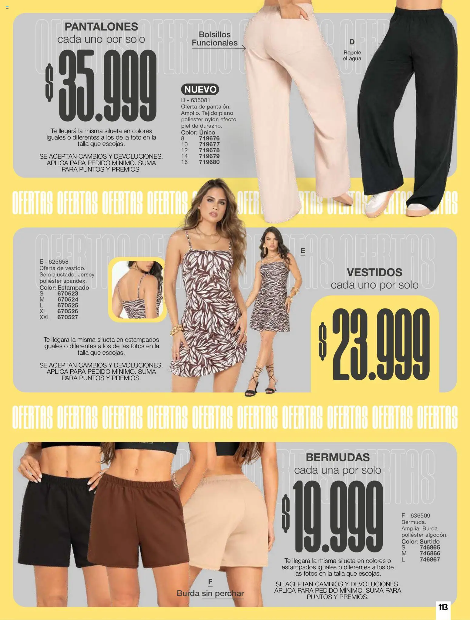Carmel revista - valida desde el 01/10/2026 | Página: 113 | Productos: Té, Pantalones, Bermudas