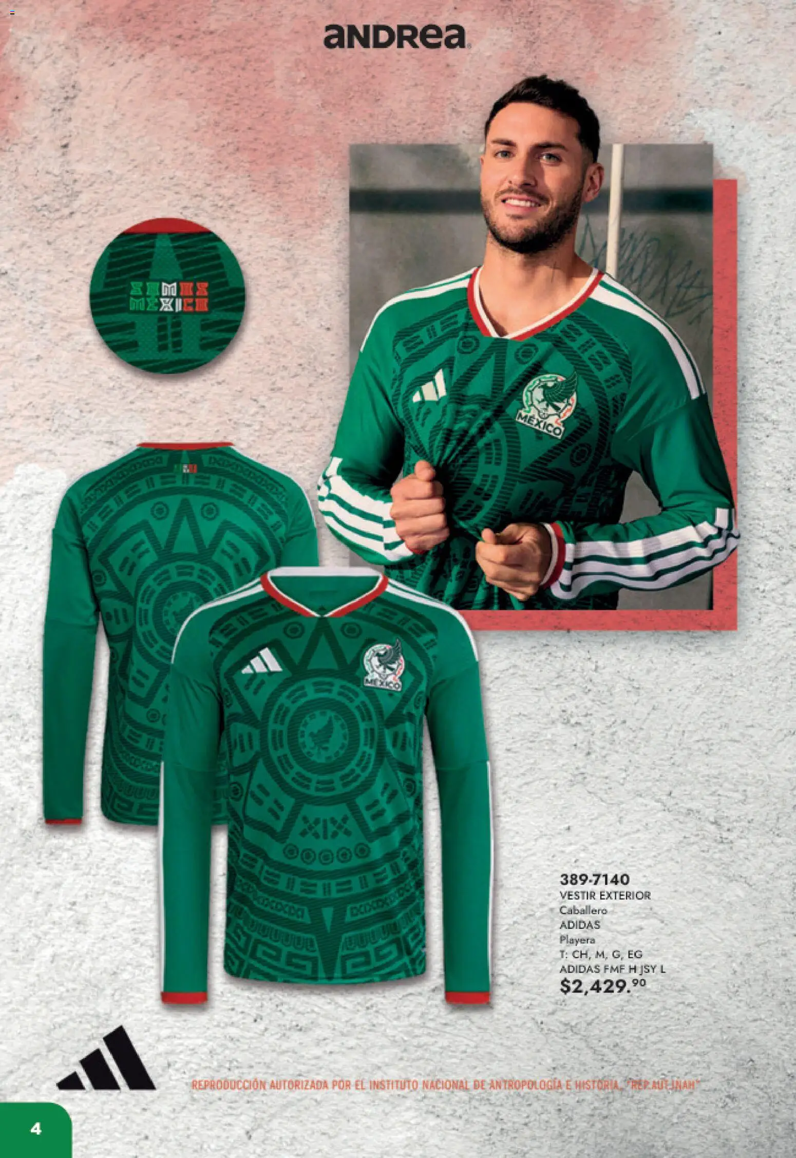 Nuevas ofertas de Andrea válidas en toda la República Mexicana desde el 17.05.2026. ¡Encuentra las mejores ofertas en Andrea catálogo Listos para ganar! | Página: 4 | Productos: Playera