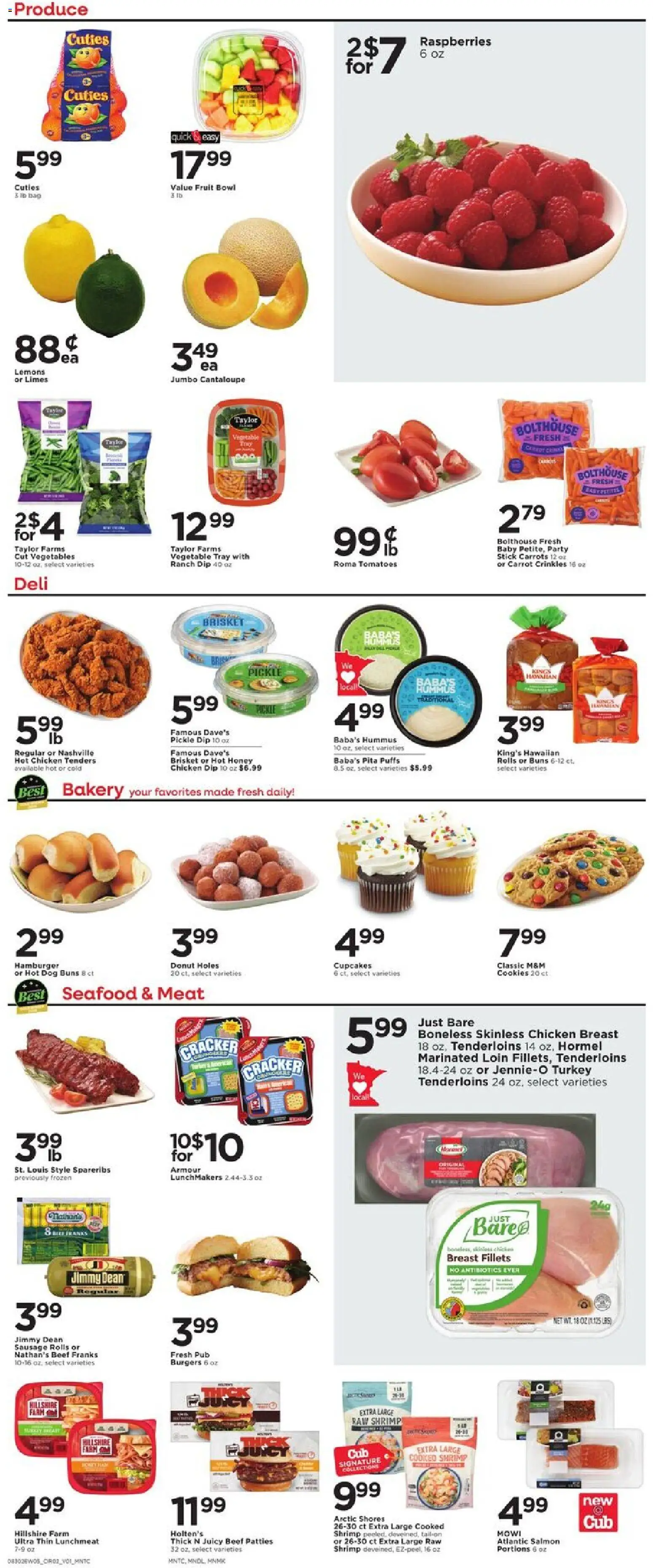 Cub Foods Weekly Ad - valid from 08/30/2026 | Page: 4 | Products: Chicken breast fillets, Cookies, Salmon, Carrots