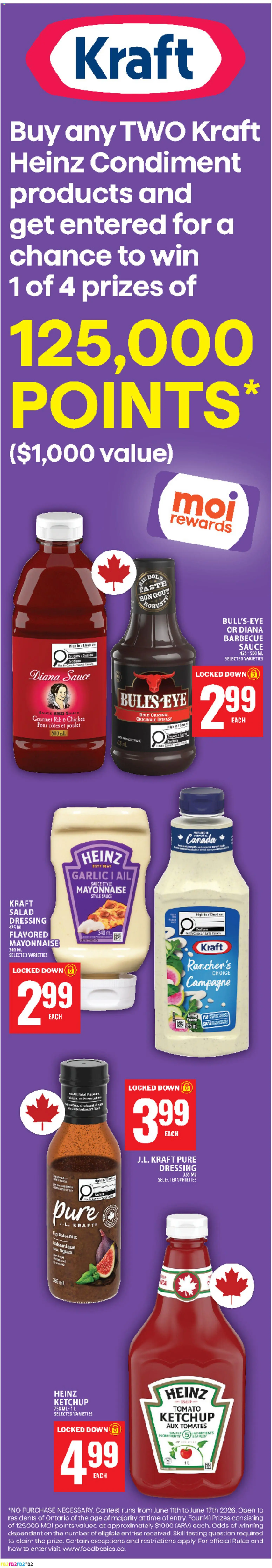 Food Basics flyer valid from 11.06.2026 | Page: 3 | Products: Ketchup, Salad, Chicken